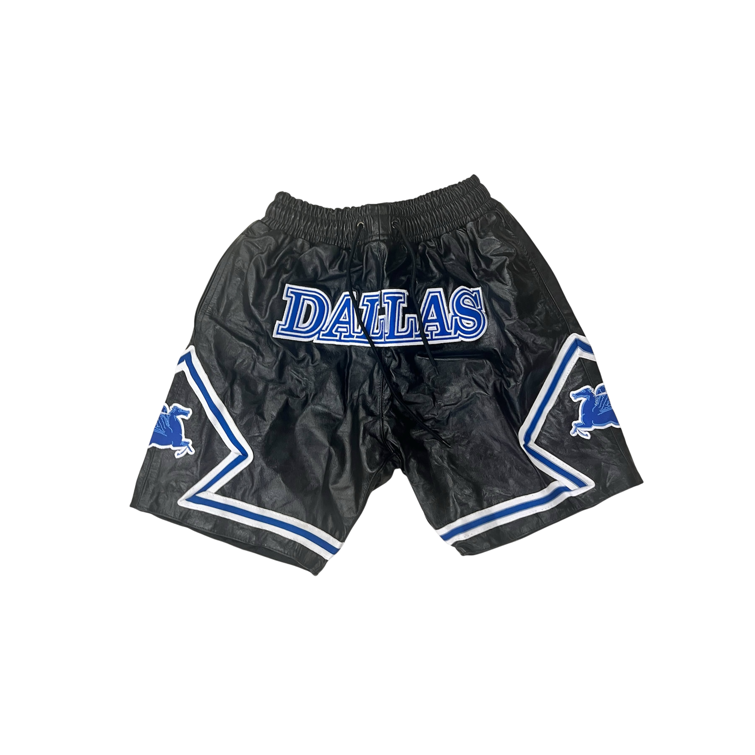THIS IS DALLAS Basketball Shorts LEATHER BLACK