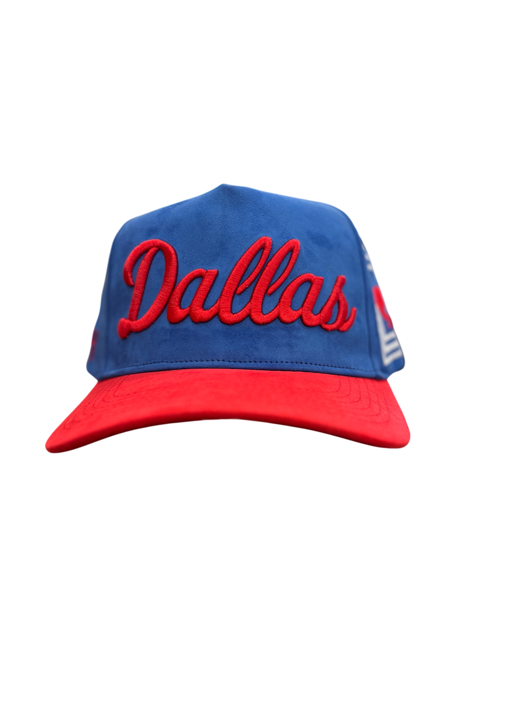 BLUE/RED SMU HAT SUEDE