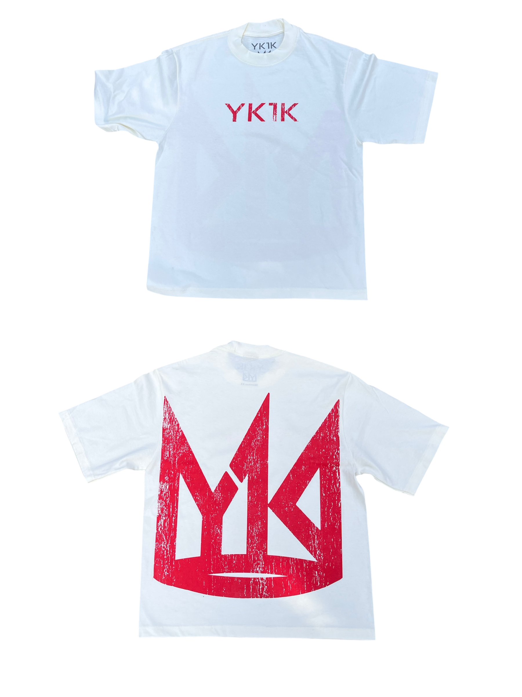 YK1K LOGO T-SHIRT CREAM