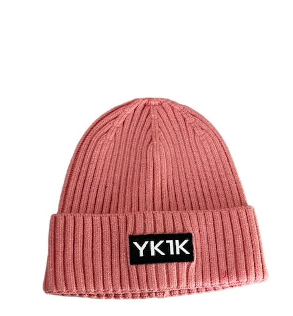 YK1K Salmon Lockable Logo Beanie