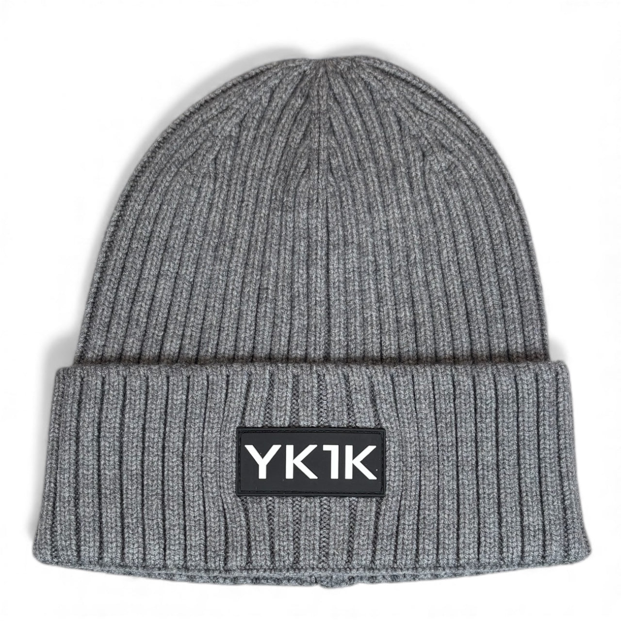 Heather Gray YK1K Concrete Classic Ribbed Beanie