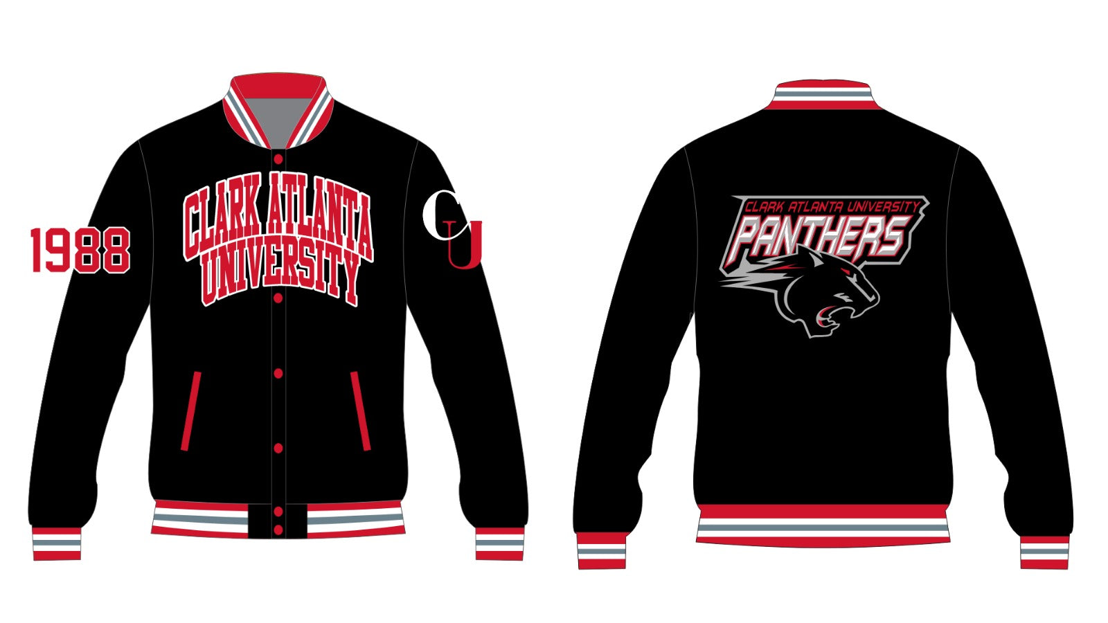 Clark Atlanta University YK1K SATIN VARSITY JACKET PRE-ORDER (Copy)