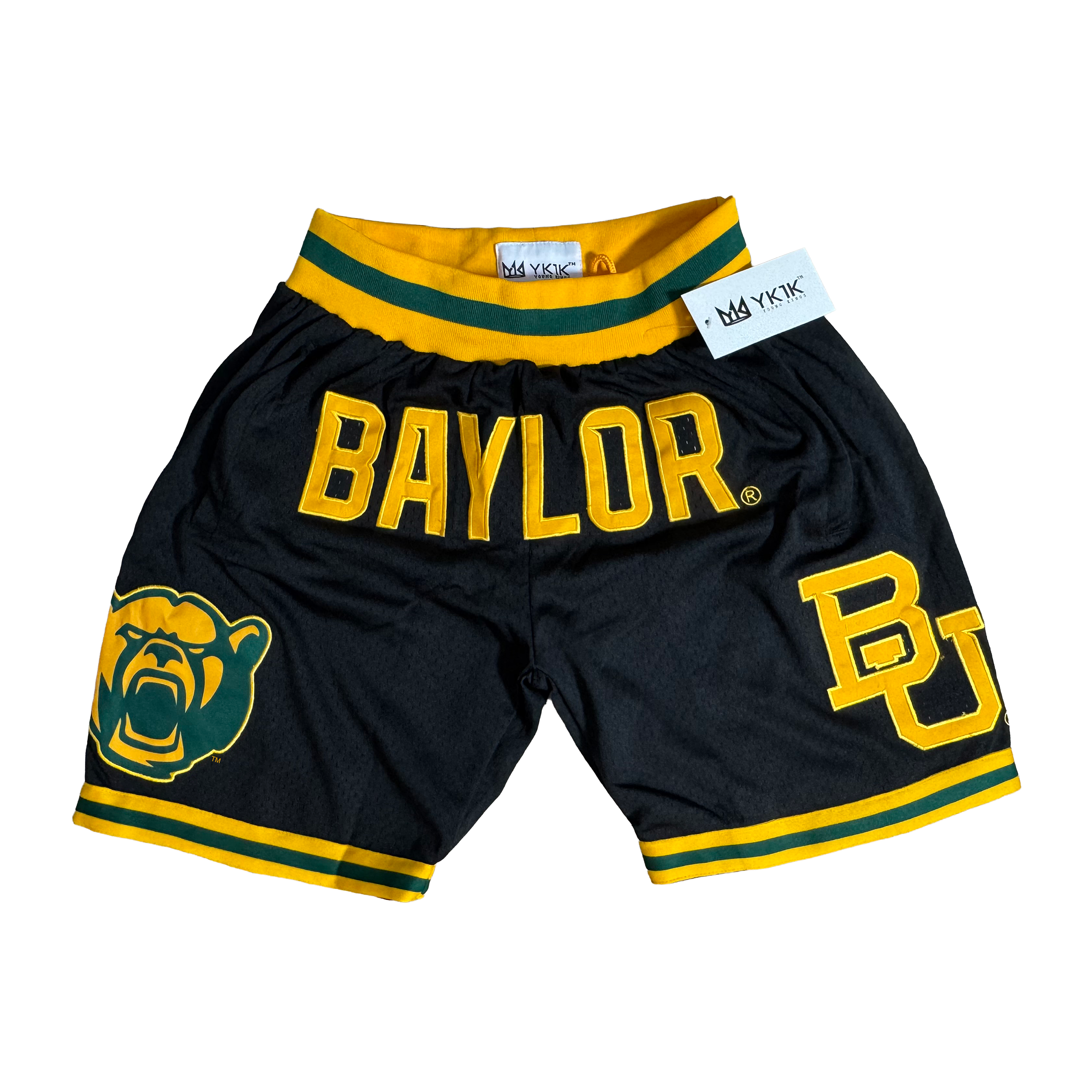 BAYLOR UNIVERSITY BASKETBALL SHORTS BLACK