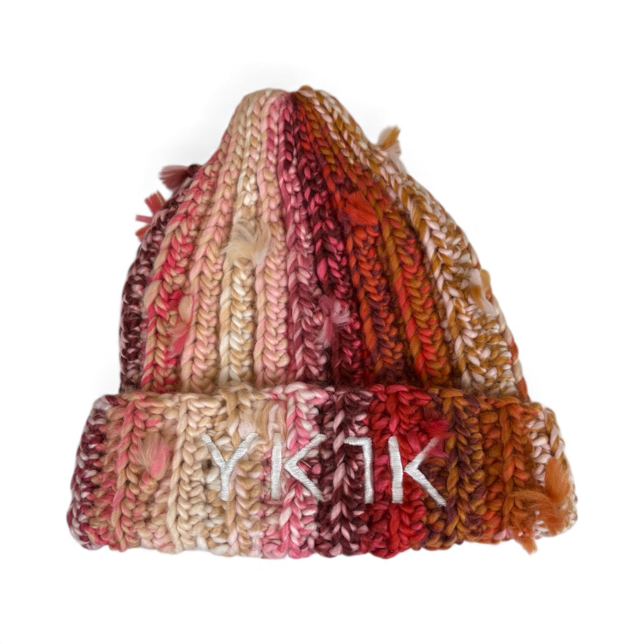YK1K “Rosewood Blend” Hand-Knit Beanie