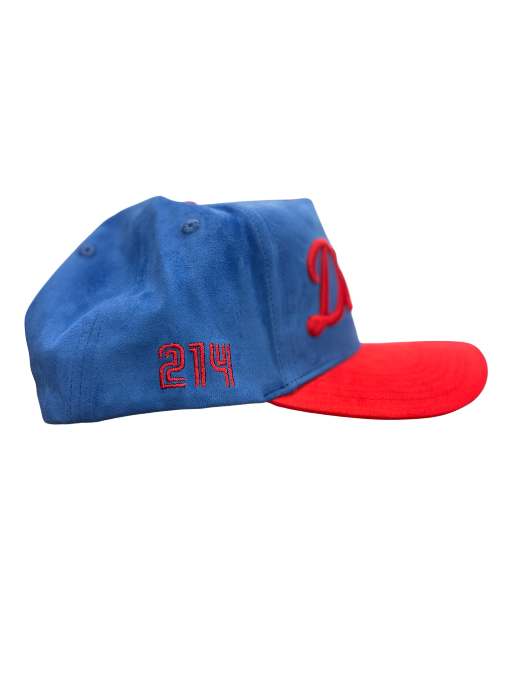 BLUE/RED SMU HAT SUEDE