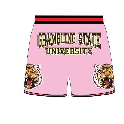 GRAMBLING STATE UNIVERSITY Basketball Shorts Pink PRE ORDER