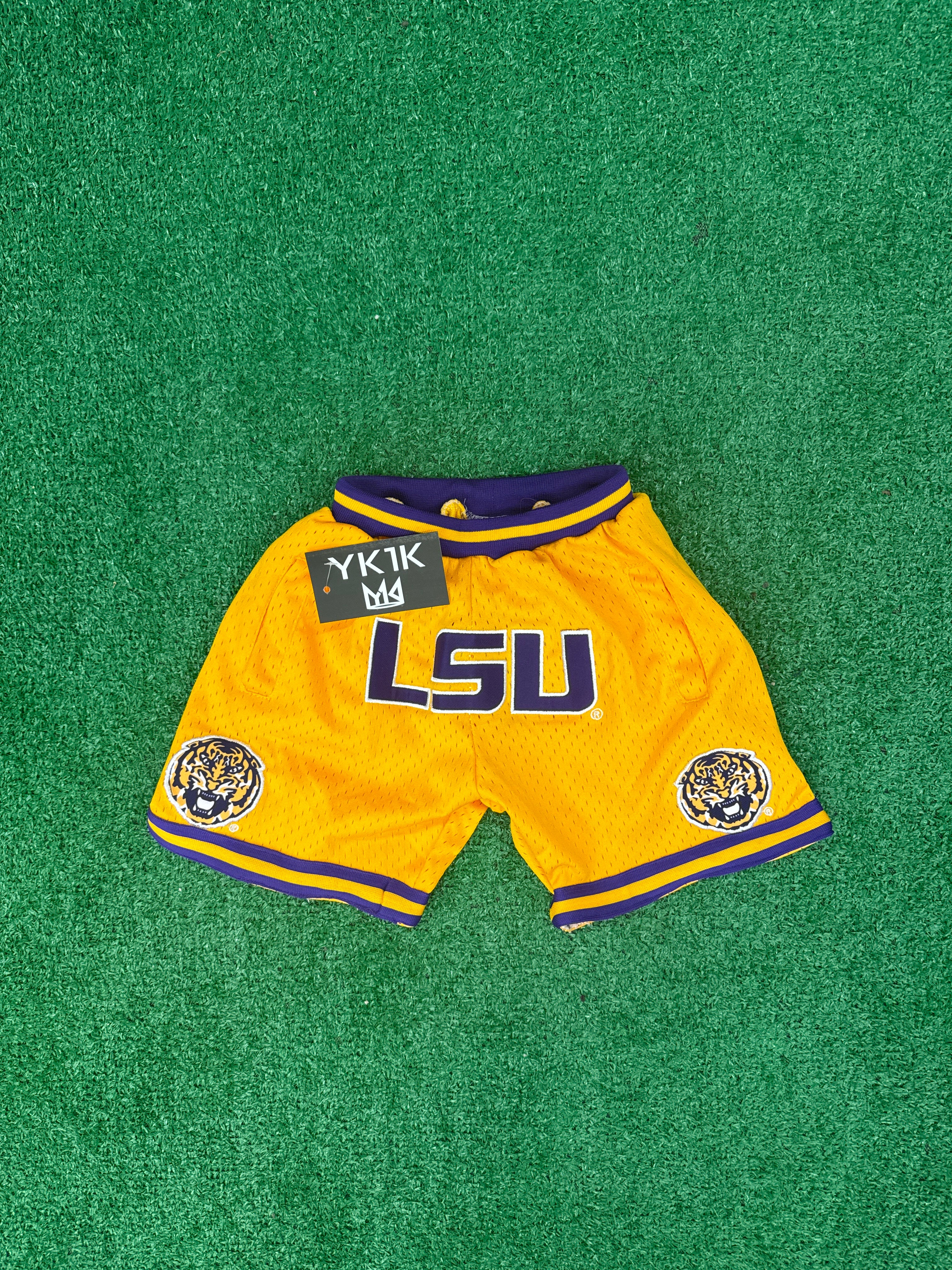 LSU BASKETBALL SHORTS GOLD CHILDREN