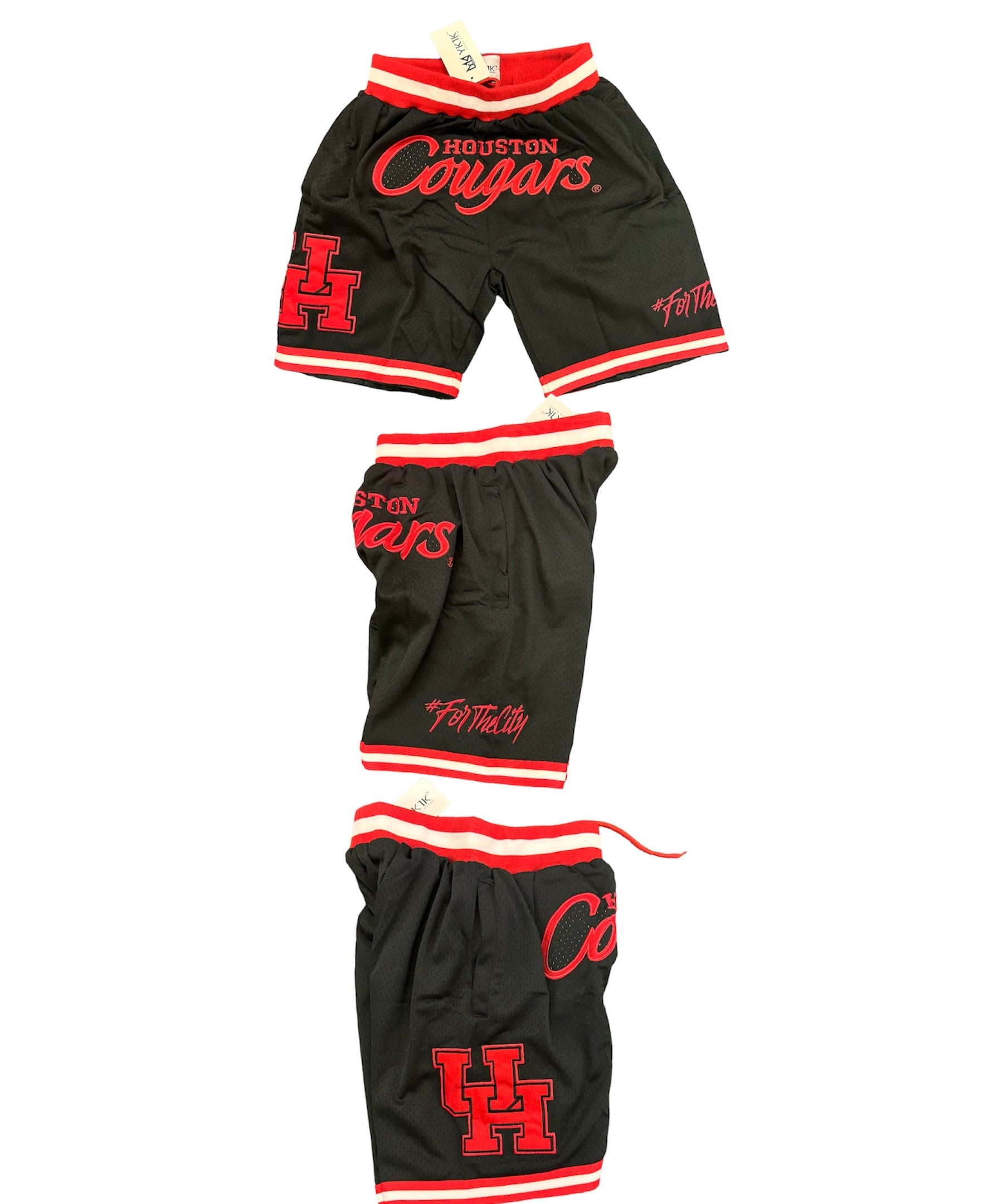 UNIVERSITY OF HOUSTON BASKETBALL SHORTS BLACK PRE-ORDER