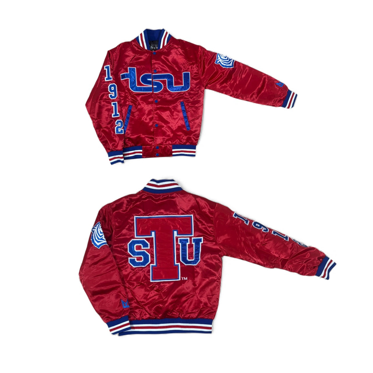 TSU/YK1K SATIN VARSITY JACKET Red 2.0