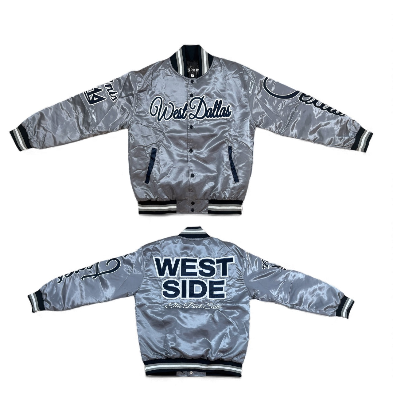 WEST Dallas SATIN VARSITY JACKET COWBOYS