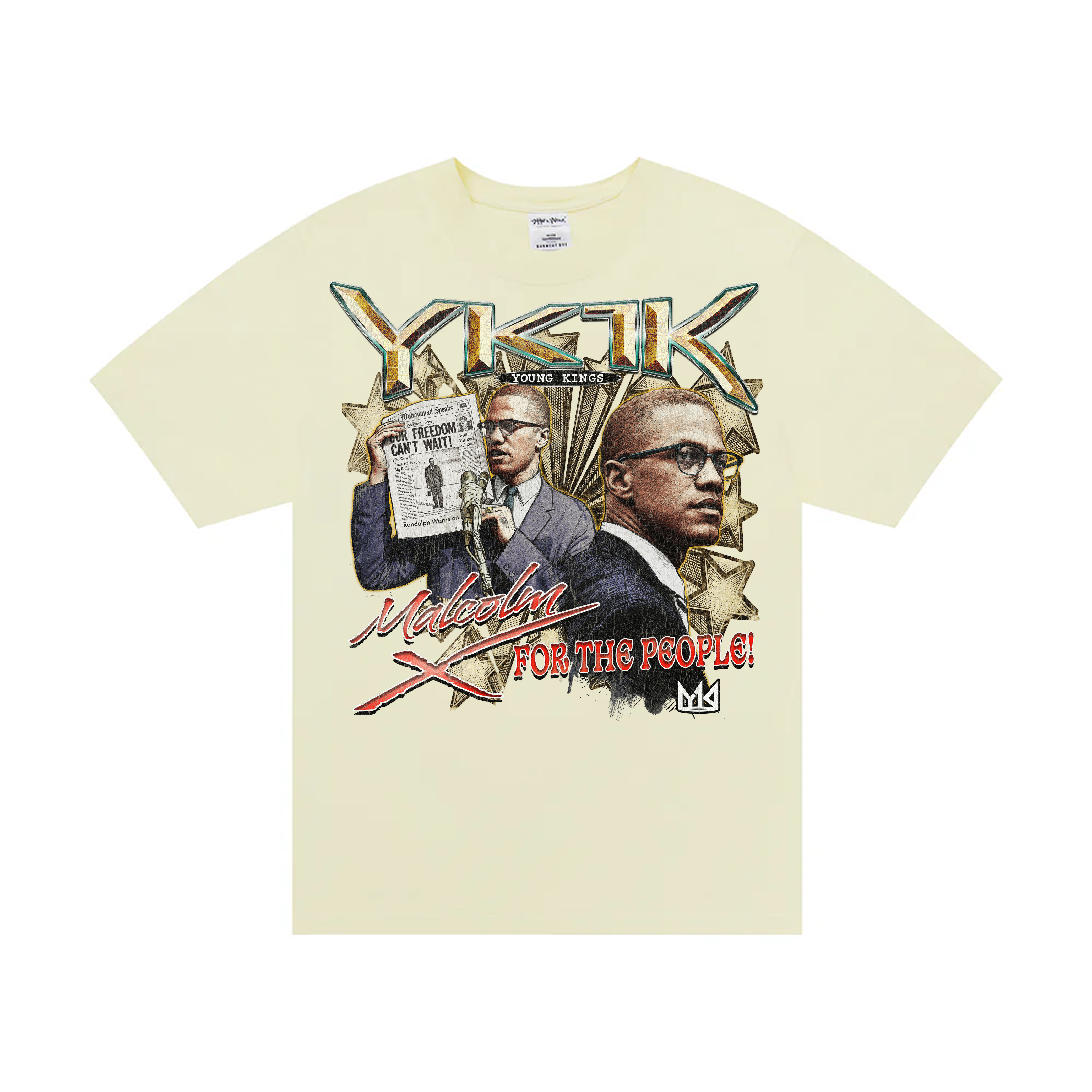 Malcolm X “By Any Means Necessary” Tee Cream