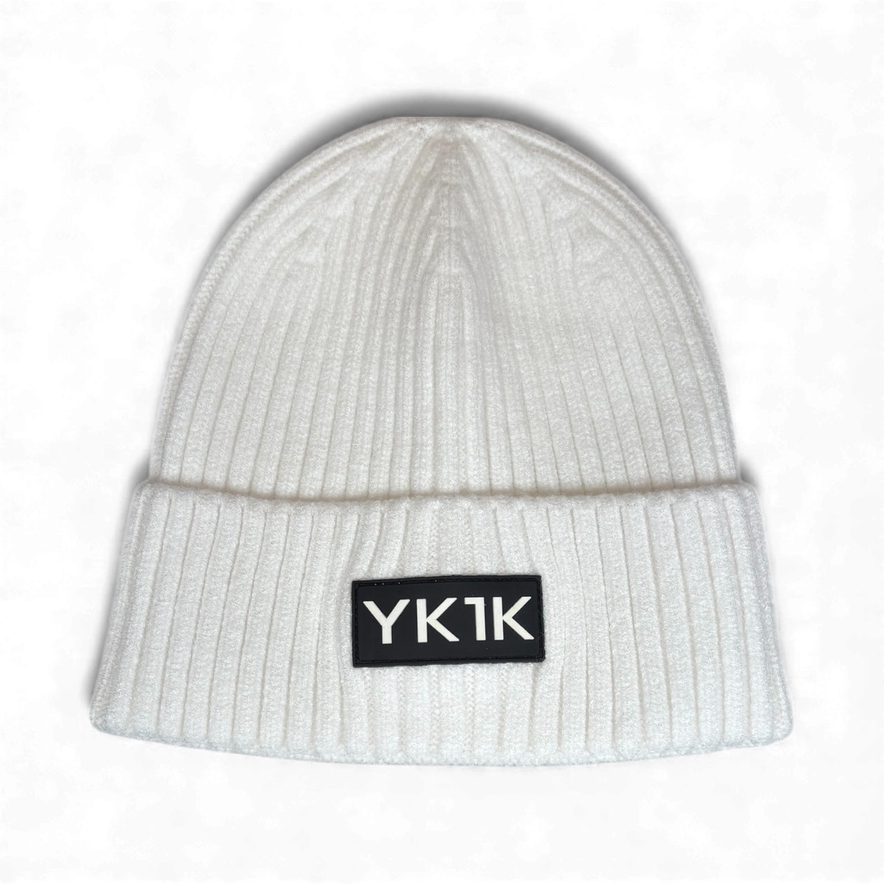 White YK1K “Pure Intent” Lockable Logo Beanie