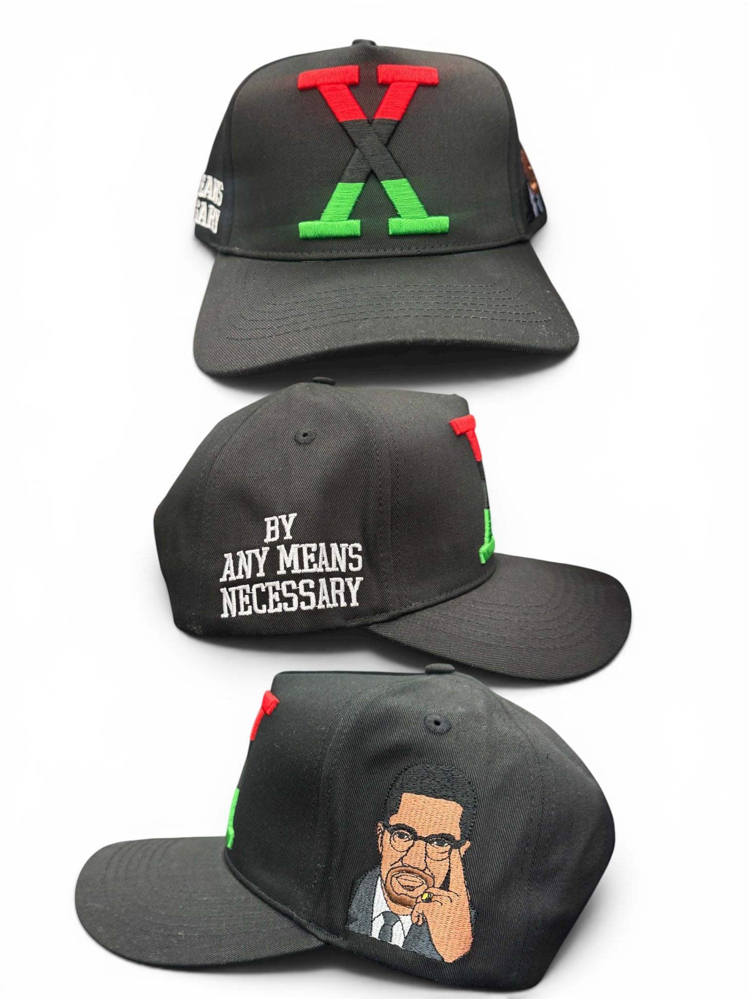 BLACK RBG HAT MALCOLM X