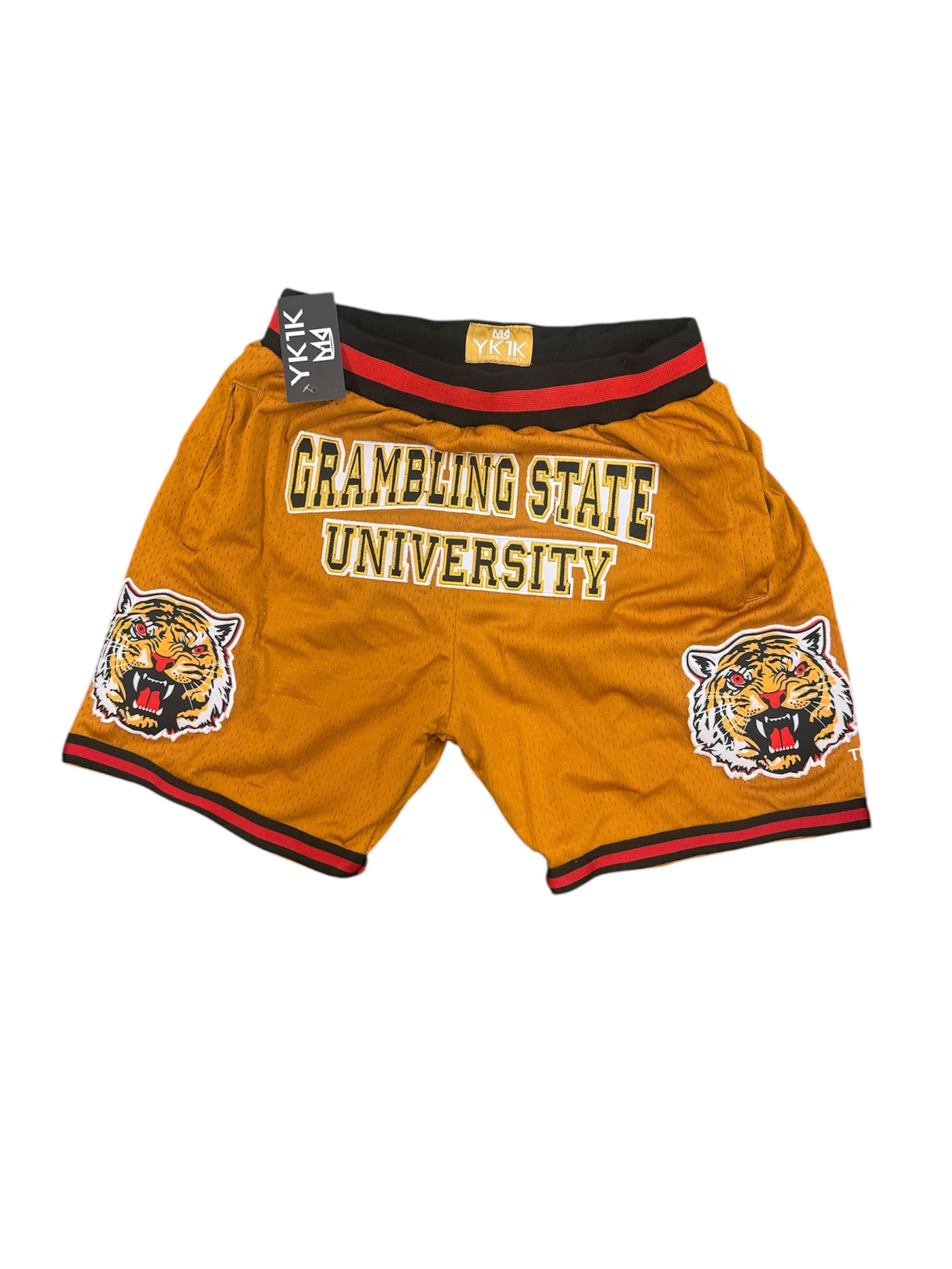 GRAMBLING STATE UNIVERSITY BASKETBALL SHORTS OLD GOLD