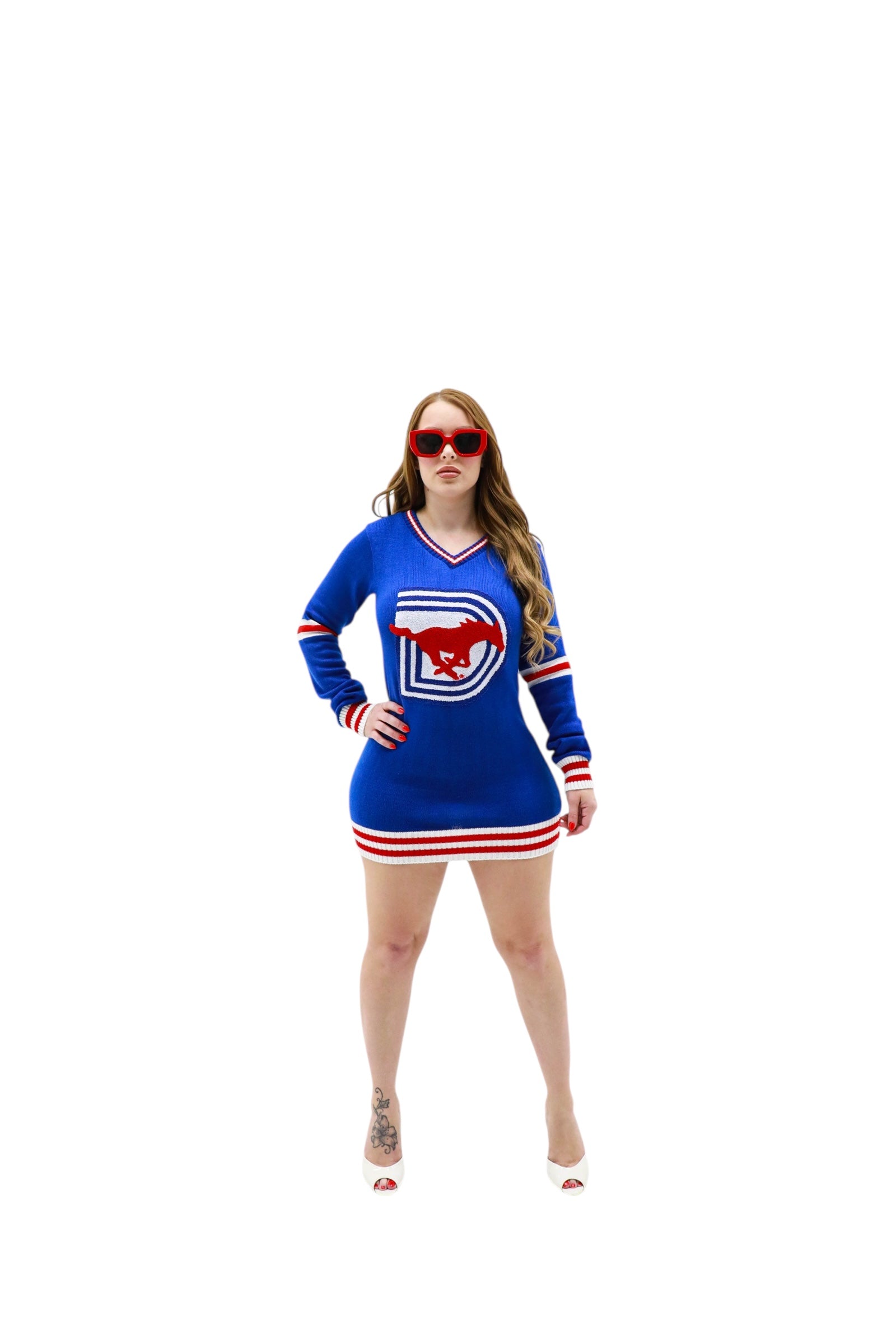 SMU Blue women SWEATHER