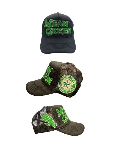 North TEXAS UNIVERSITY TRUCKER HAT BLACK