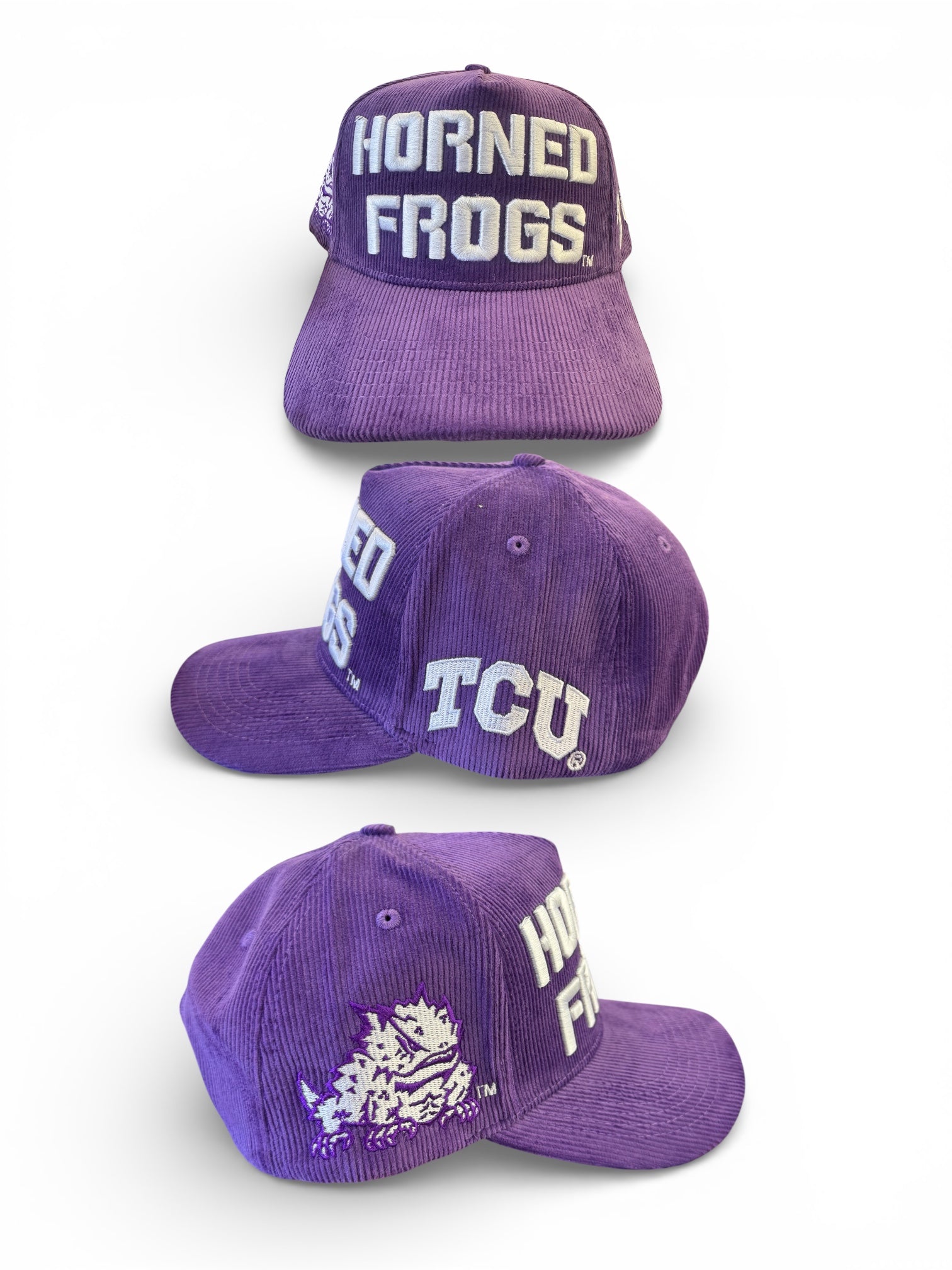 TCU Horned Frogs Purple Corduroy Hat