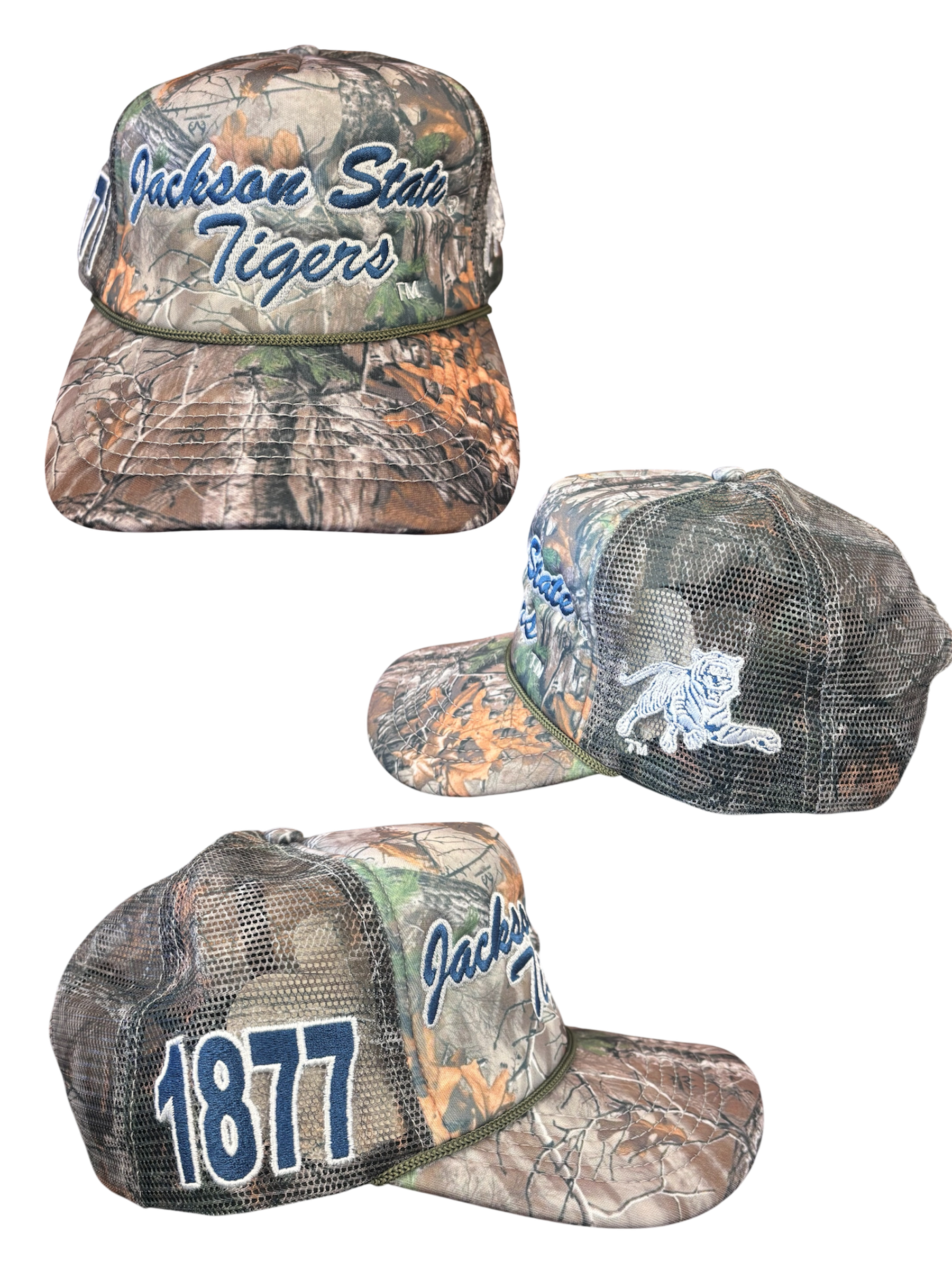 JACKSON STATE UNIVERSITY TRUCKER HATS CAMO