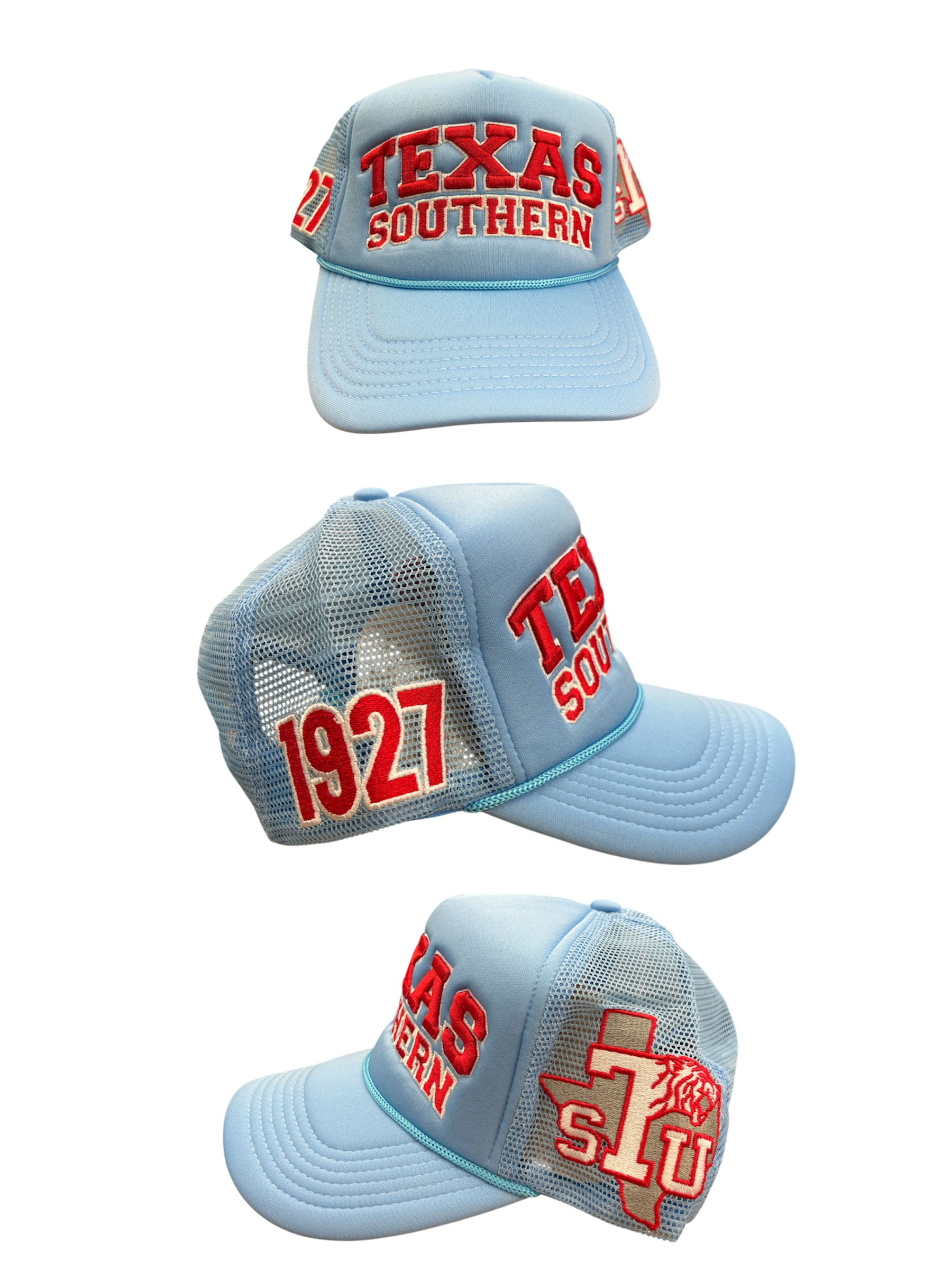 TEXAS SOUTHERN UNIVERSITY TRUCKER HATS Blue