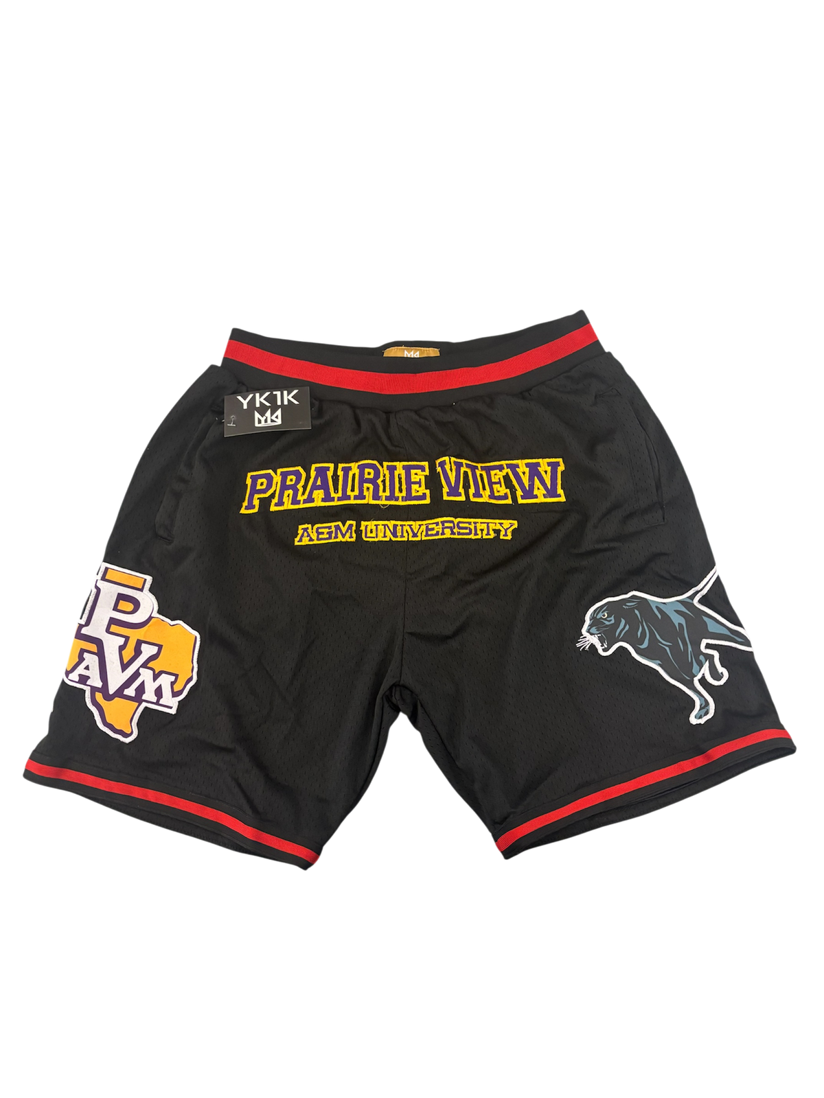 PVAMU BASKETBALL SHORTS BLACK AND RED EDITION