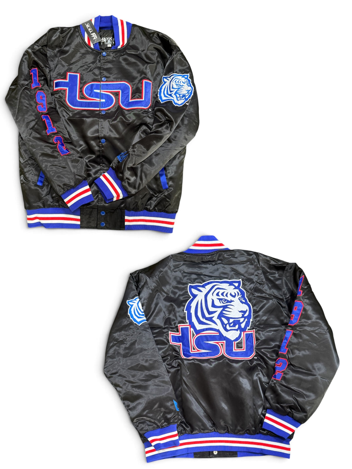 TSU/YK1K SATIN VARSITY JACKET BLACK 2026