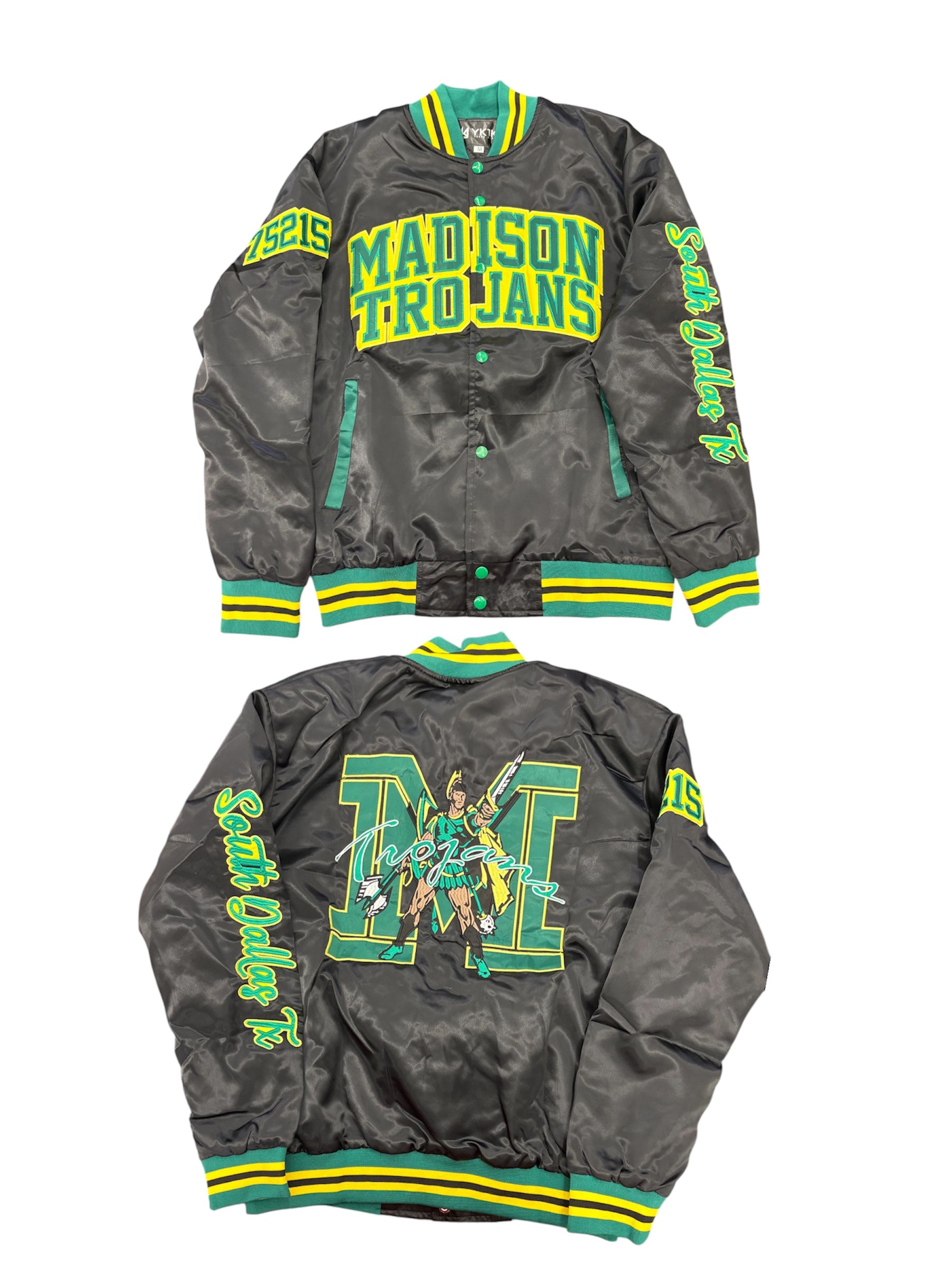 MADISON YK1K SATIN VARSITY JACKET