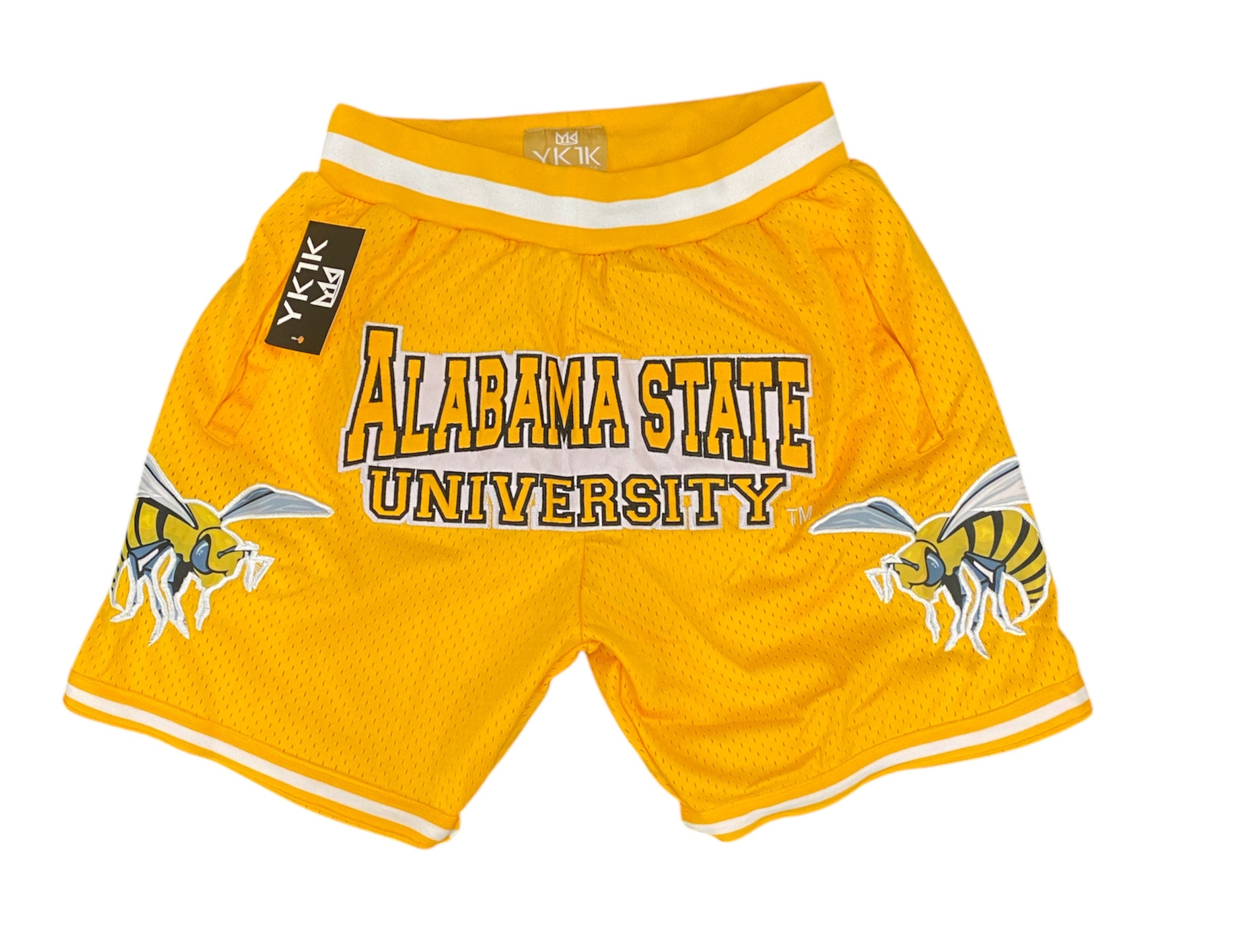 ALABAMA STATE UNIVERSITY BASKETBALL SHORTS GOLD PRE-ORDER