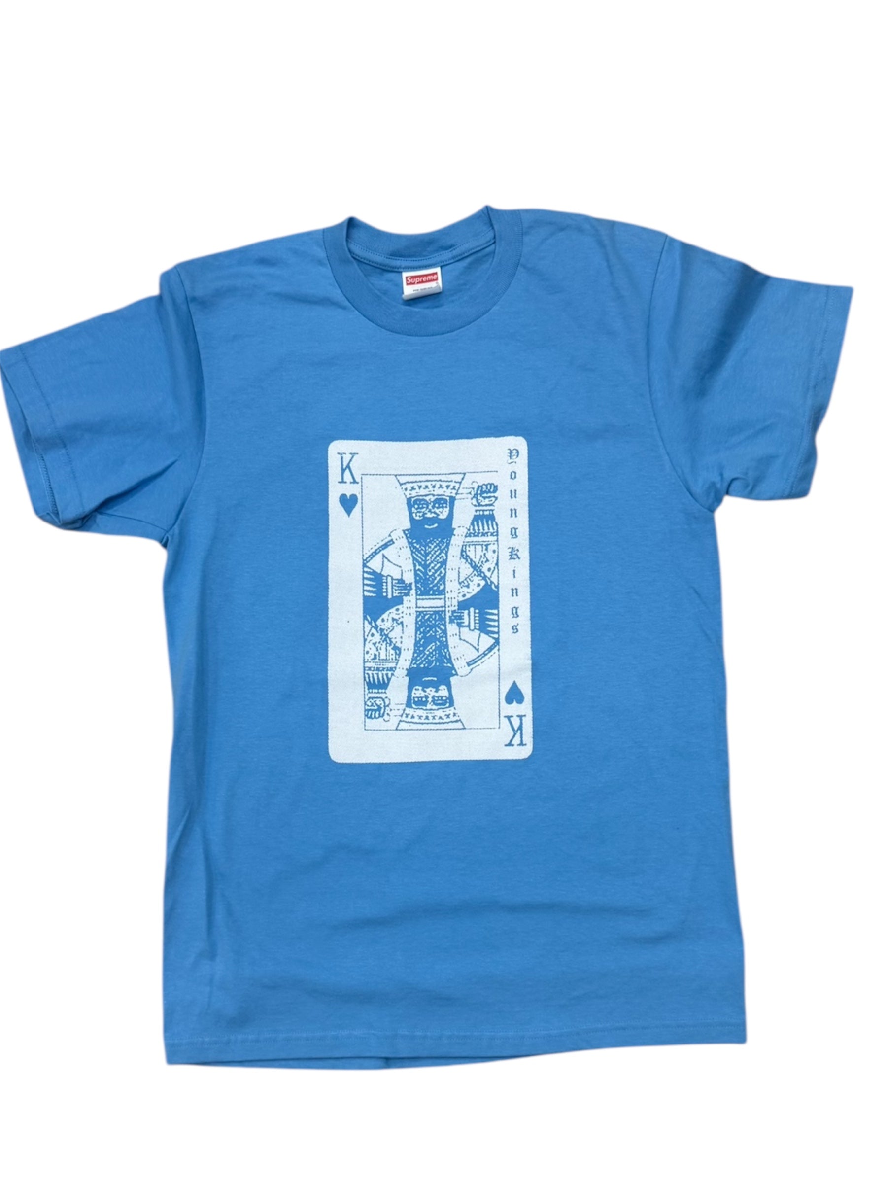 SUPREME YK1K KING OF HEARTS T-SHIRT COLUMBIA BLUE