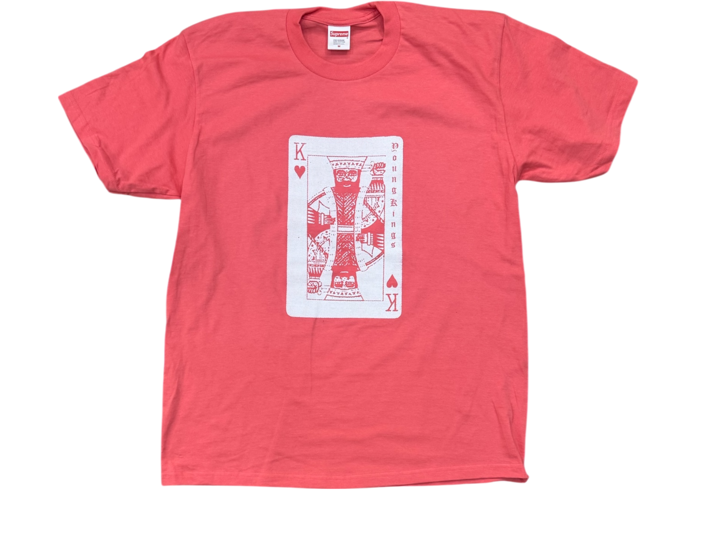 SUPREME YK1K KING OF HEARTS T-SHIRT PEACH