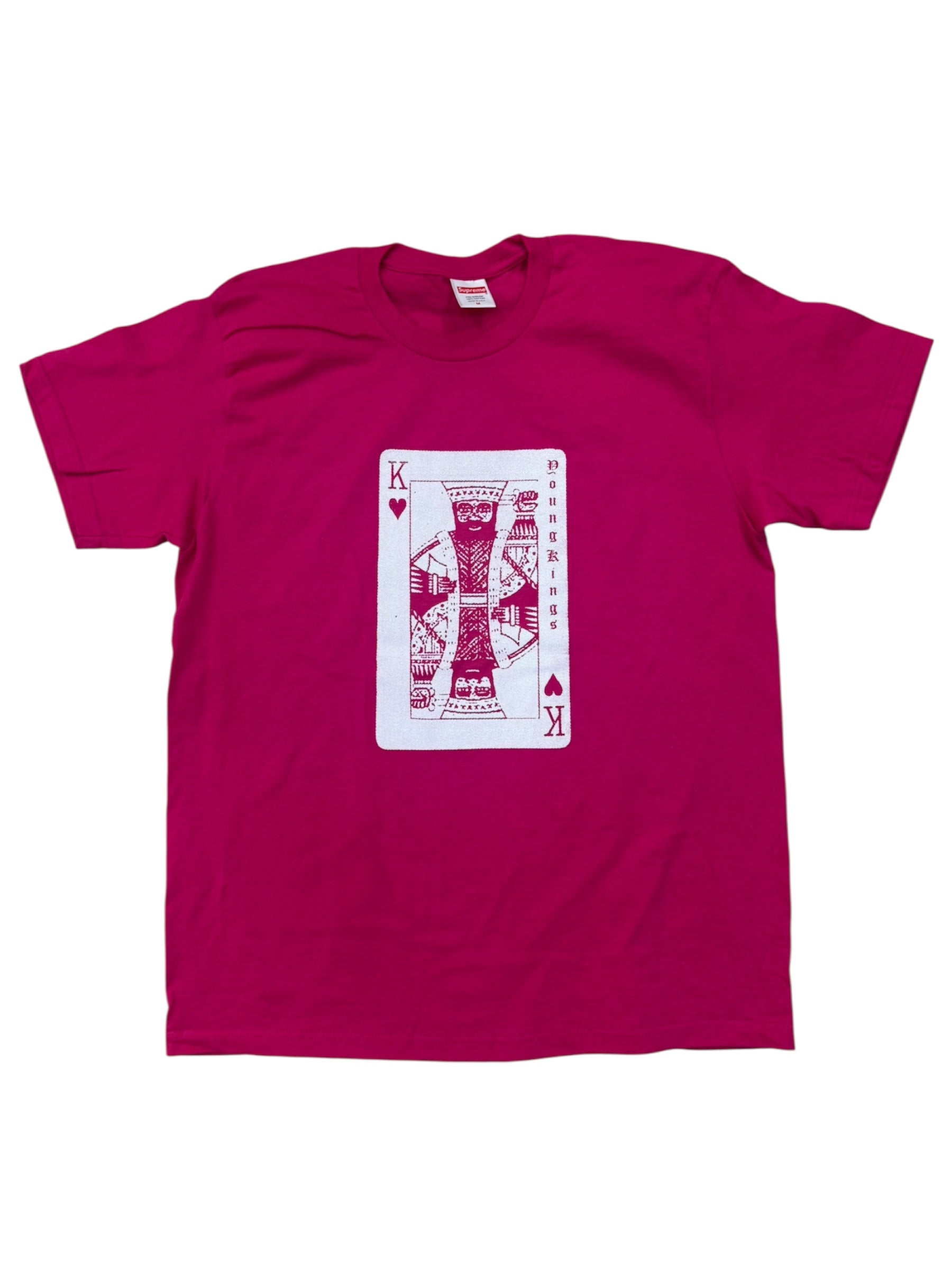 SUPREME YK1K KING OF HEARTS T-SHIRT HOT PINK