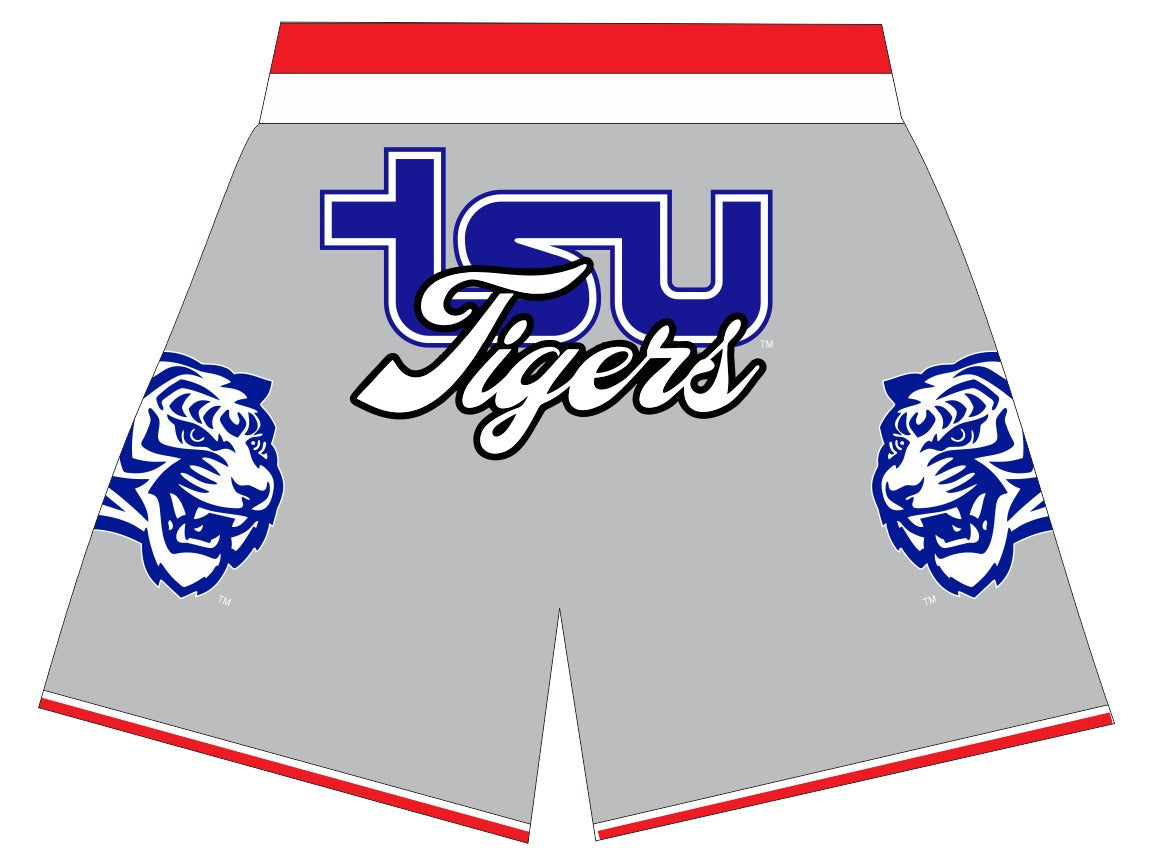 TSU TIGER BASKETBALL SHORTS NEW LOGO GREY PRE-ORDER