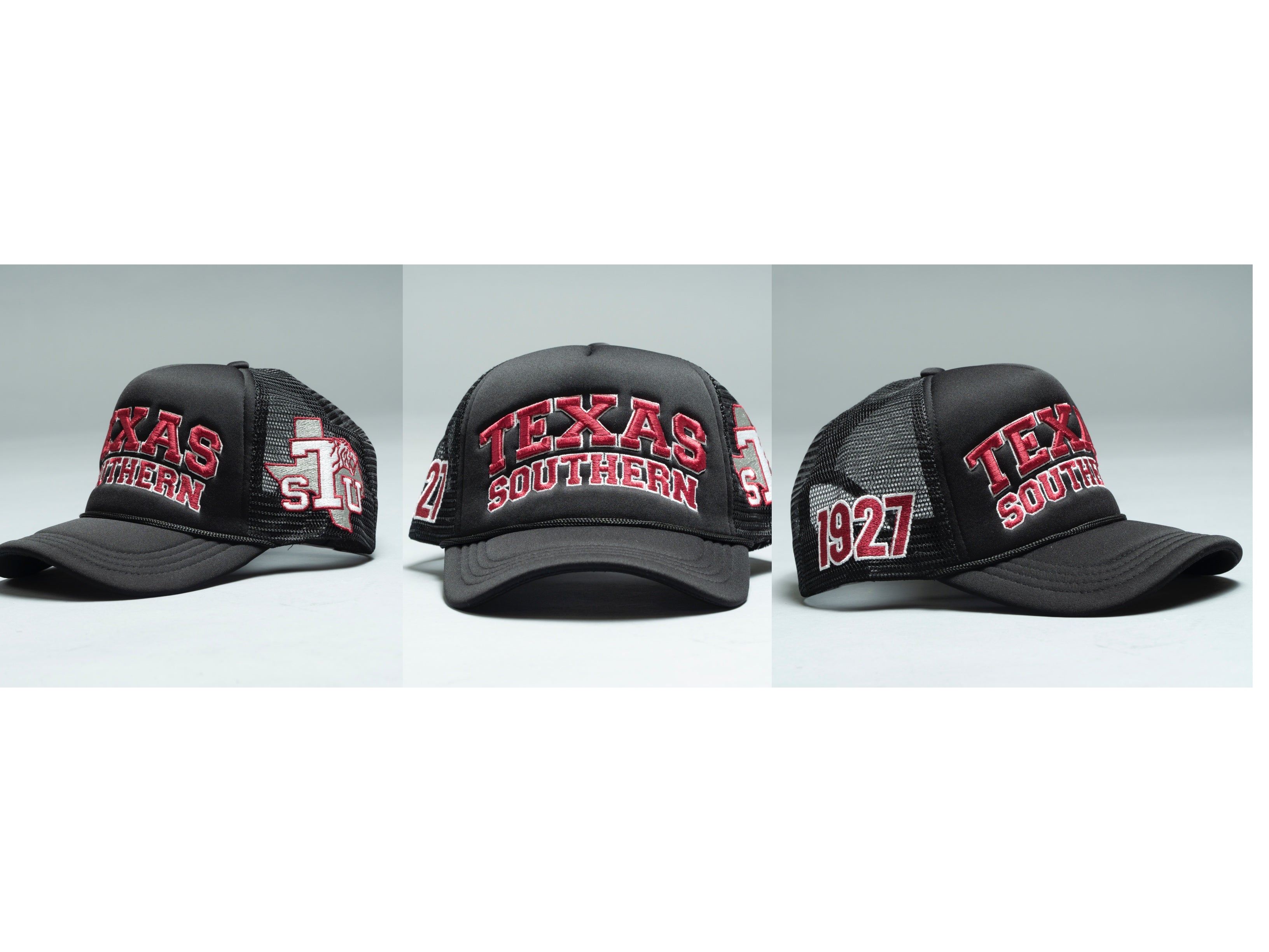 TEXAS SOUTHERN UNIVERSITY TRUCKER HATS BLACK