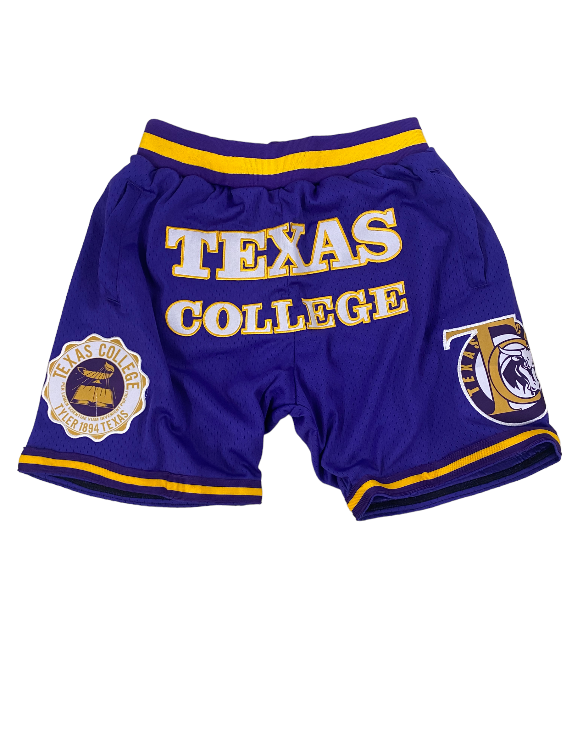TEXAS COLLEGE basketball Shorts PURPLE PRE-ORDER