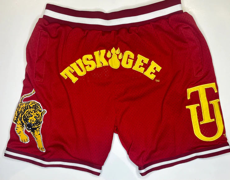 TUSKEGEE BASKETBALL SHORTS CRIMSON PRE-ORDER