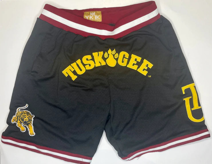 TUSKEGEE BASKETBALL SHORTS BLACK PRE-ORDER