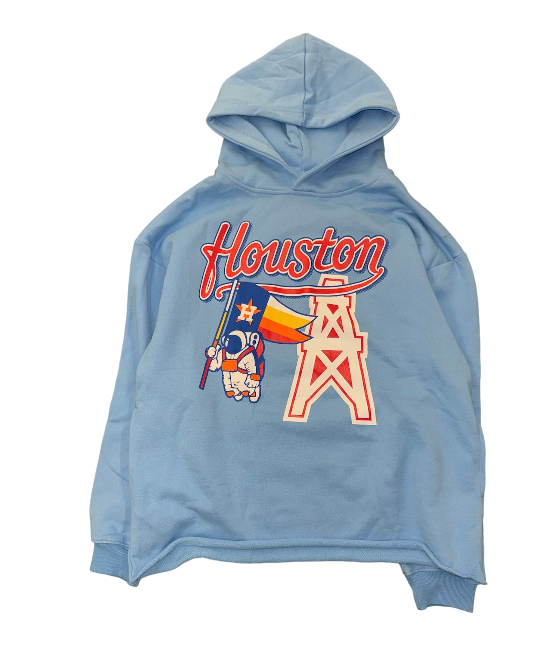 "THIS IS HOUSTON " HOODIE BABY  BLUE 2.0
