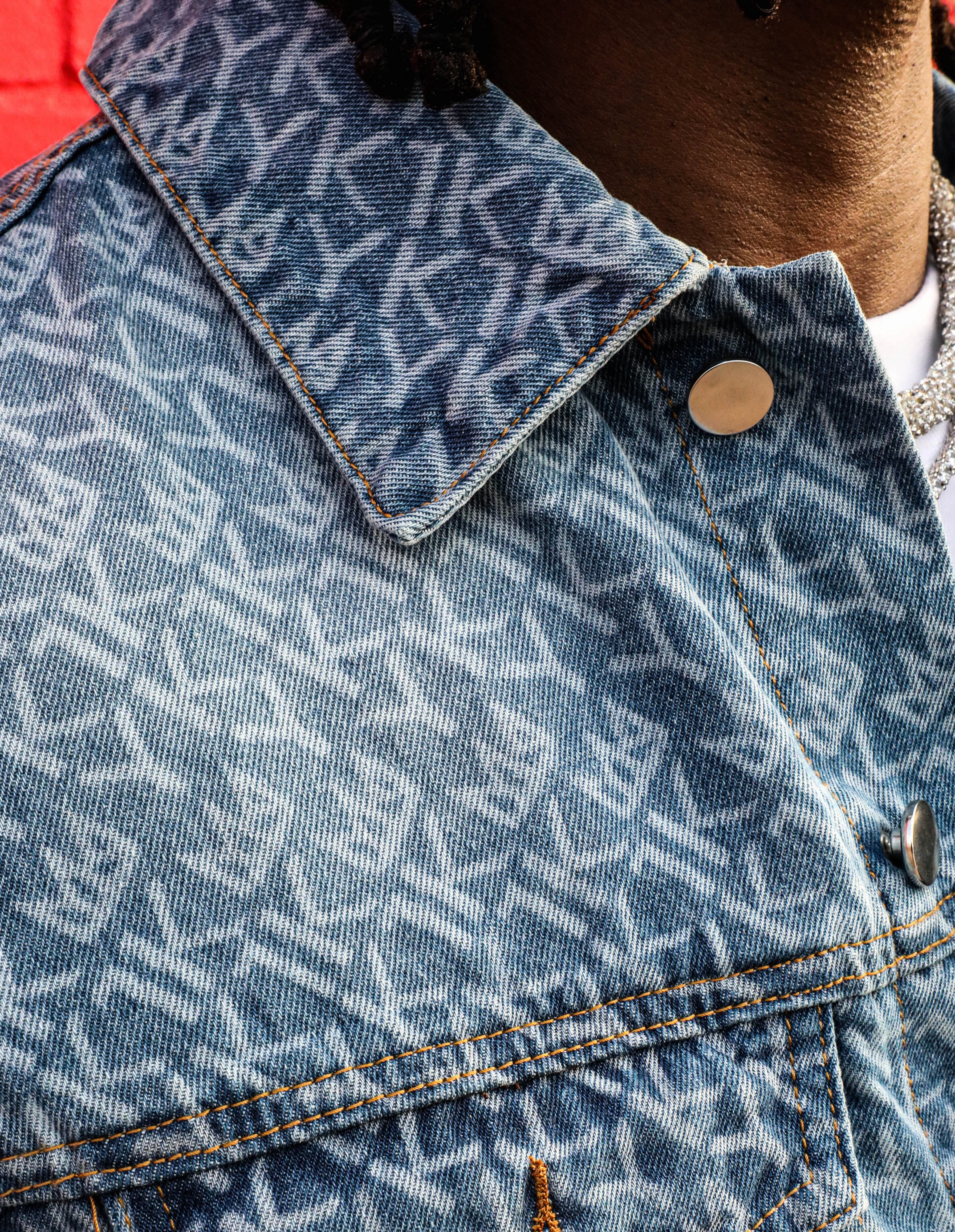 YK1K Crown Monogram Denim Jacket