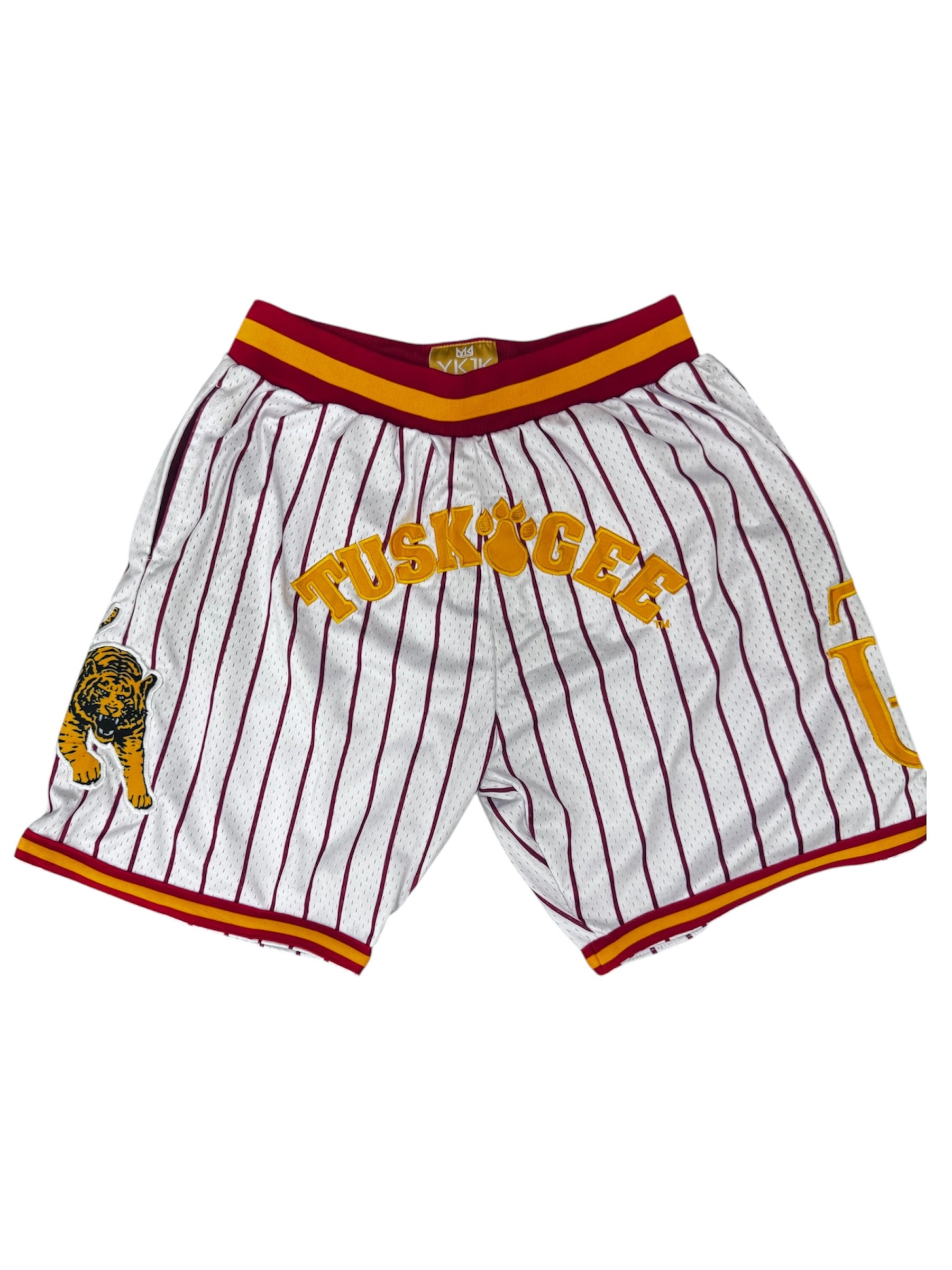 Tuskegee University White/Red pinstripesBasketball Shorts