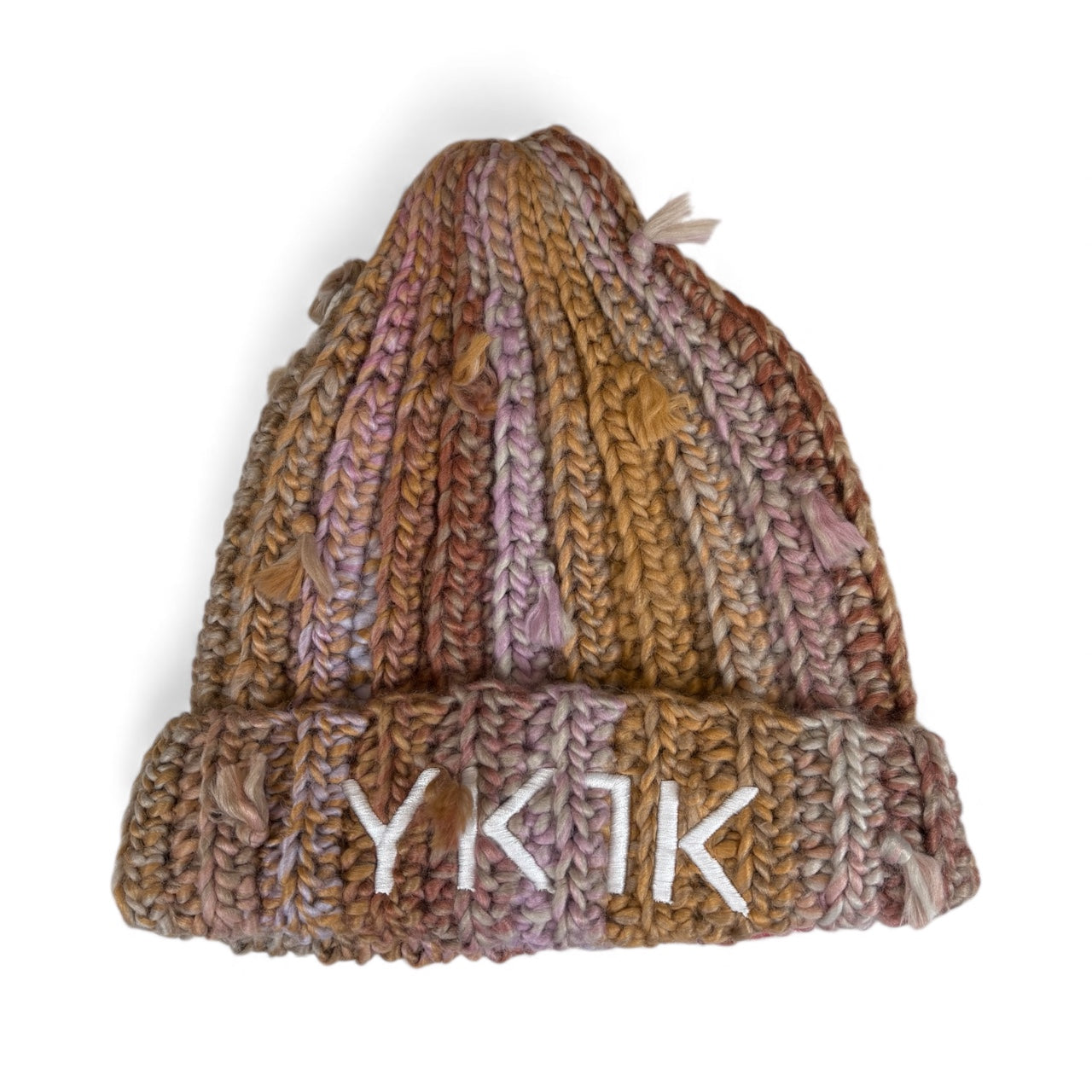 YK1K “Mushroom Earth” Hand-Knit Beanie