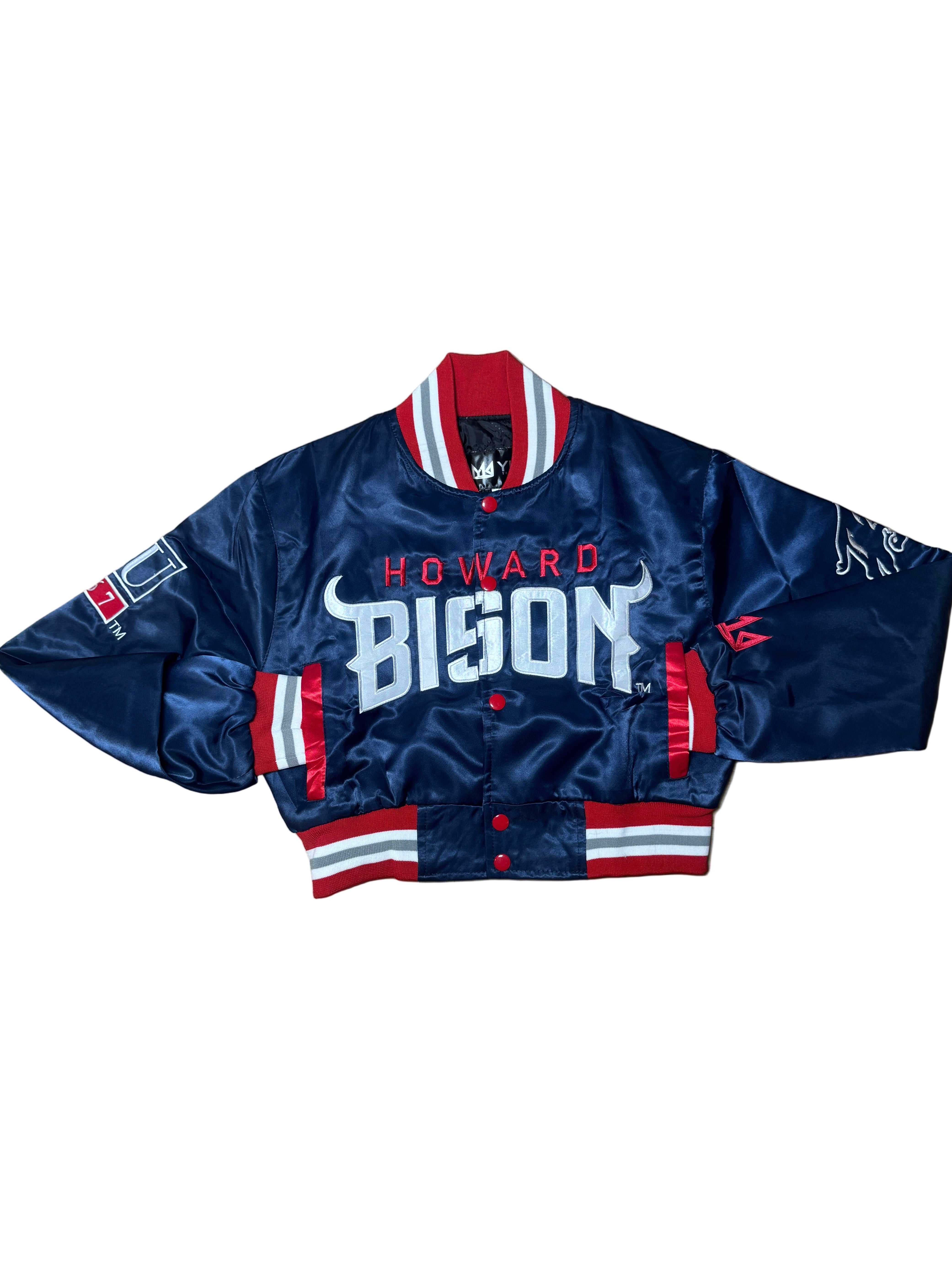 HOWARD YK1K SATIN VARSITY JACKET PRE-ORDER CROPPED