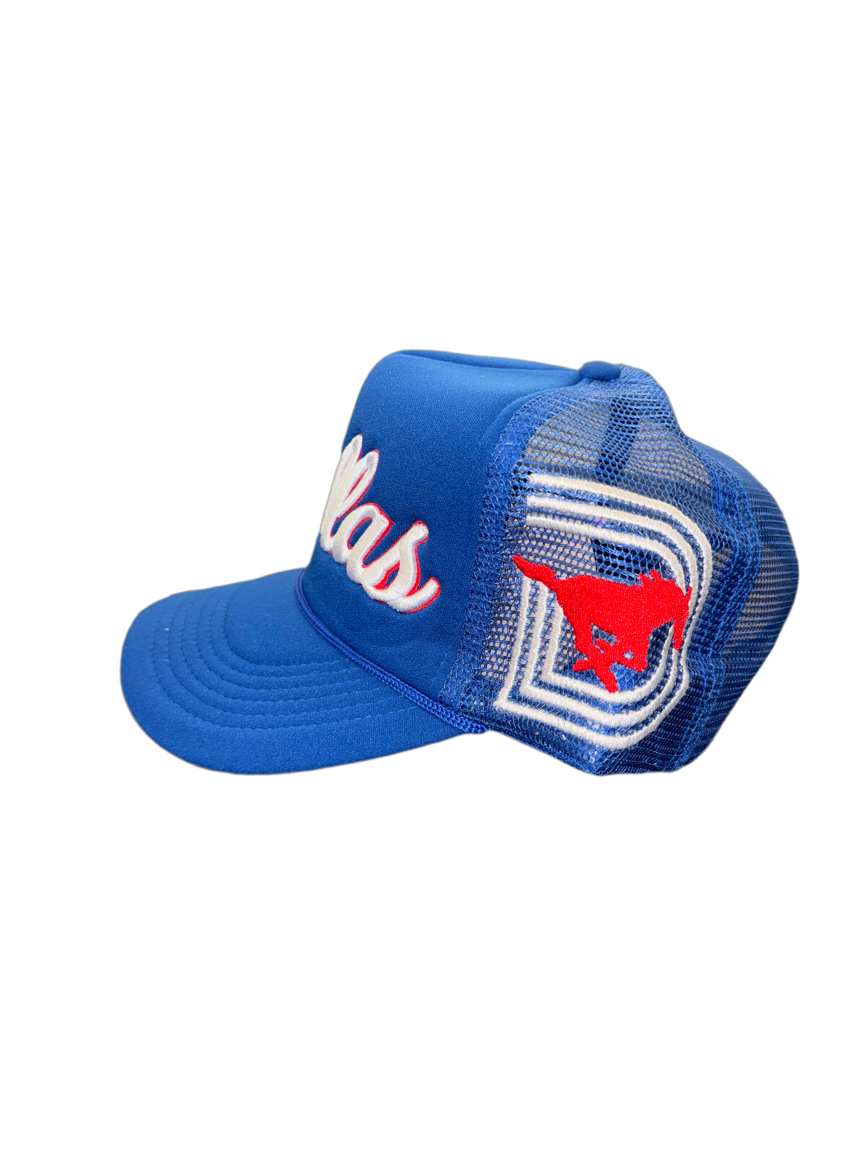 SMU TRUCKER HATS Blue  214