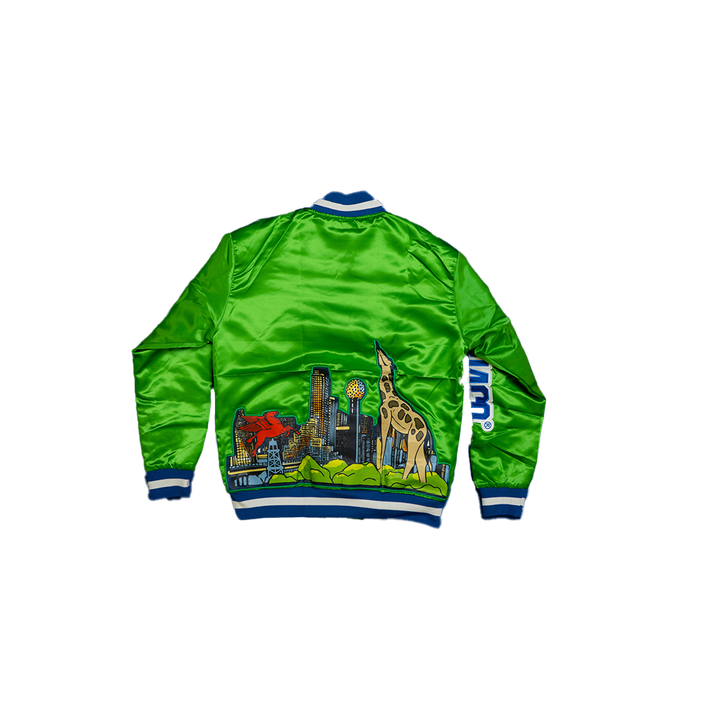 THIS IS DALLAS VARSITY JACKET GREEN