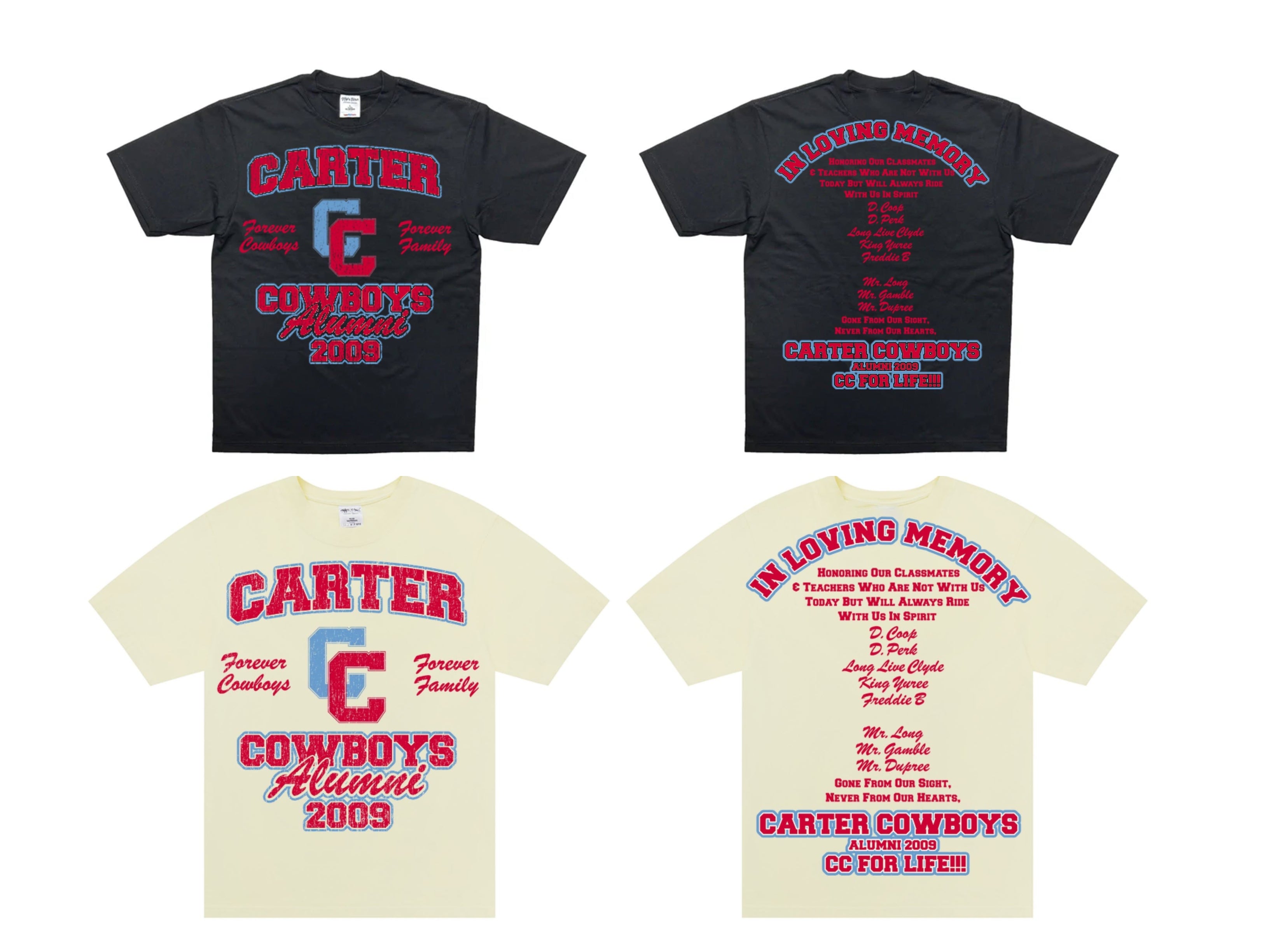 Carter Cowboys Alumni 2009 Reunion Shirt (Made to Order)