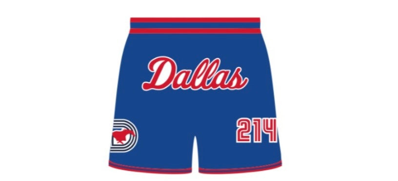 SMU Basketball Shorts BLUE 214