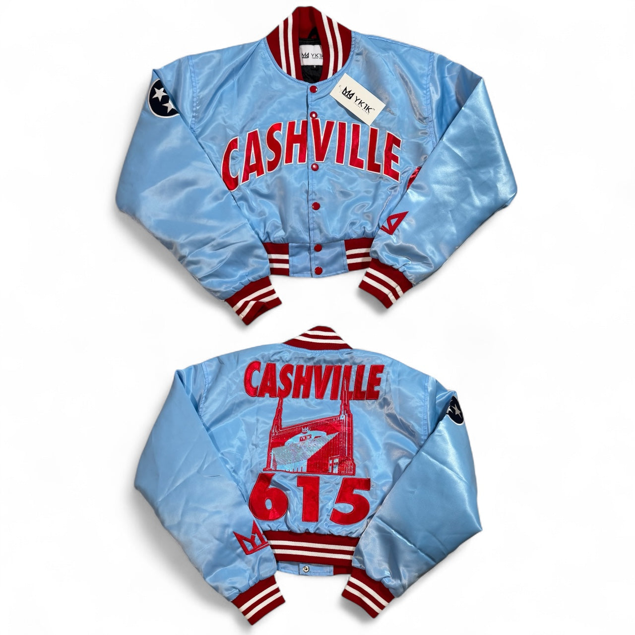 CASHVILLE JACKET  CROPPED SATIN