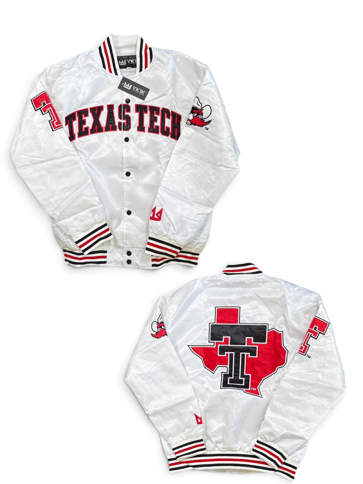 TEXAS TECH VARSITY JACKET WHITE