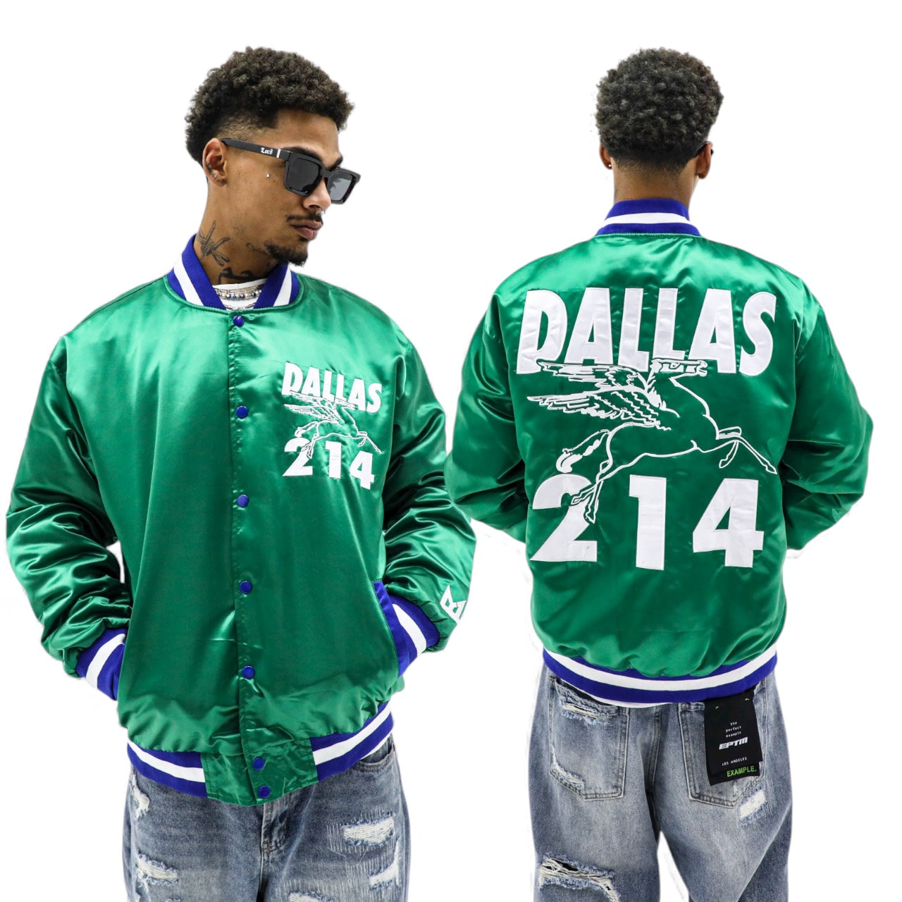 This is Dallas SATIN 214 jacket Green