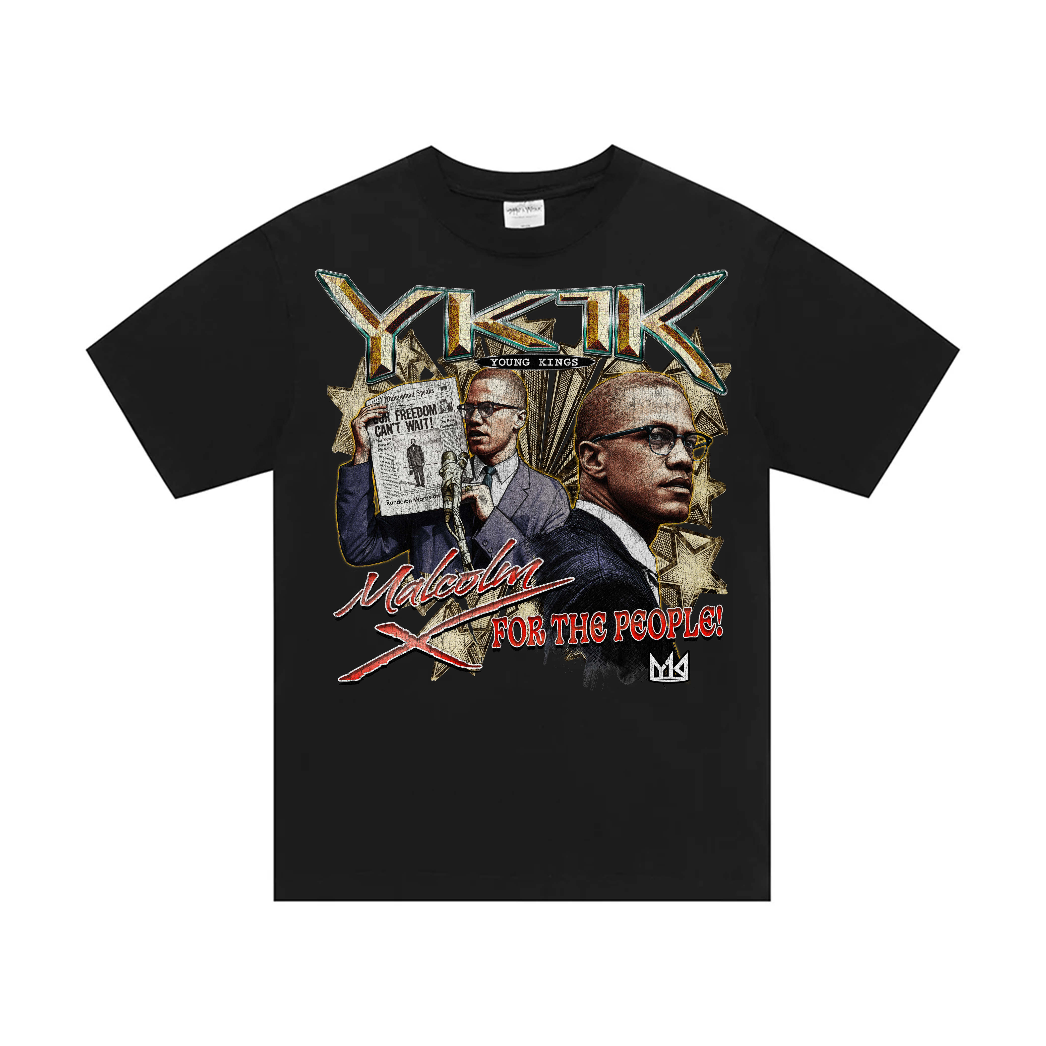 Malcolm X “By any means Necessary” Tee Black