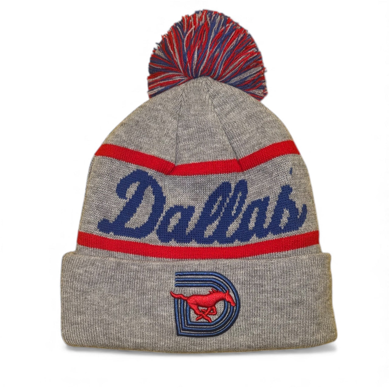 SMU BLUE BEANIE GREY