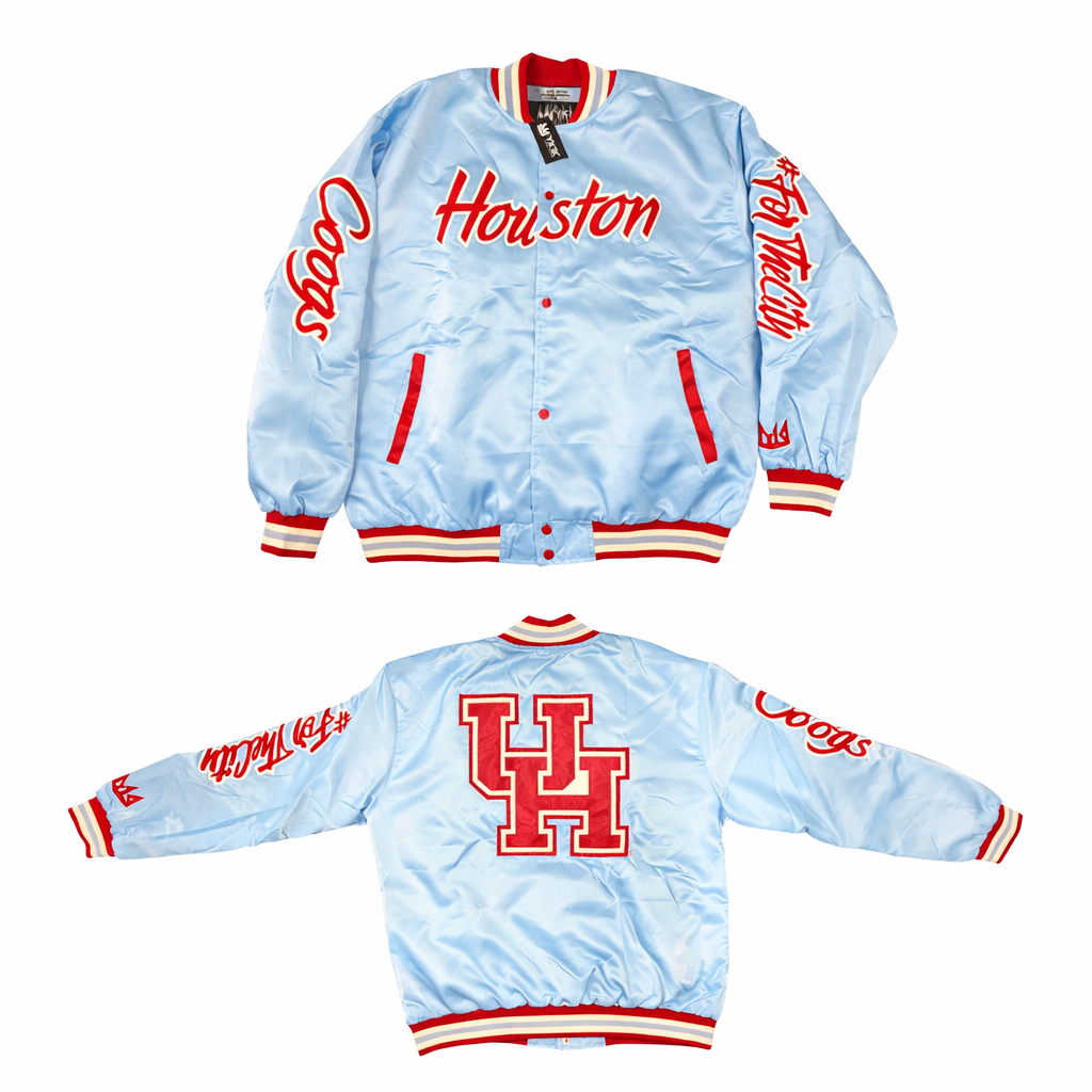 Houston VARSITY JACKET BABY BLUE